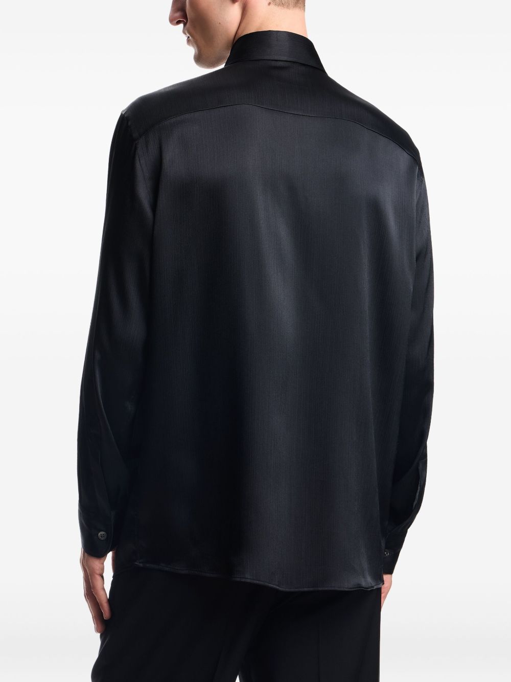 Emporio Armani Shirts Black EM003630TE17057UC001 (EMPORIO ARMANI / シャツ・ブラウス ) | EMPORIO ARMANI (エンポリオ アルマーニ)(1)