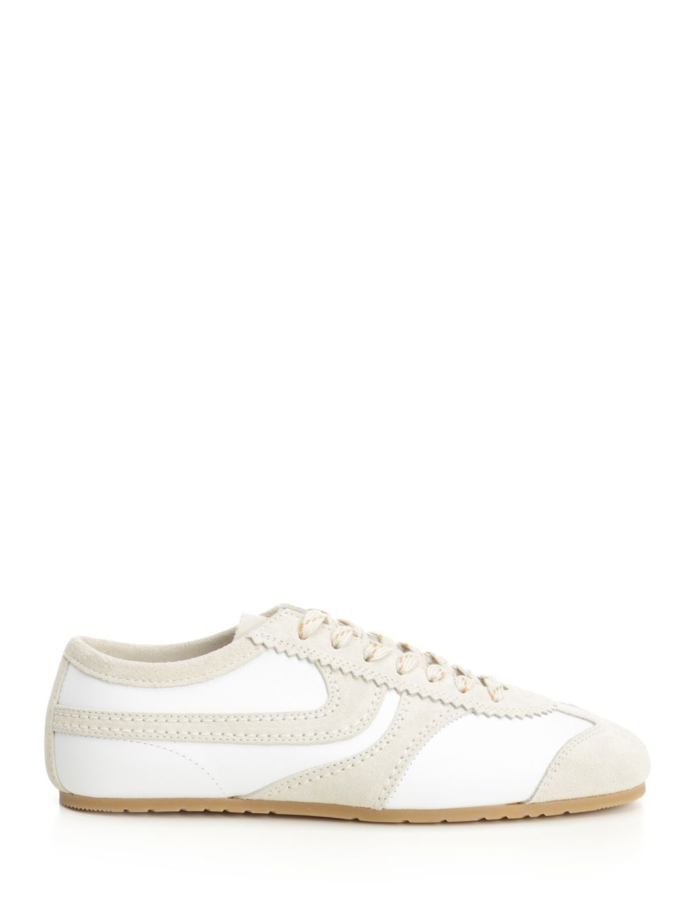 SEUEDE AND LEATHER WHITE SNEAKERS 252021725117001 (Dries Van Noten / スニーカー ) | Dries Van Noten (ドリスヴァンノッテン)