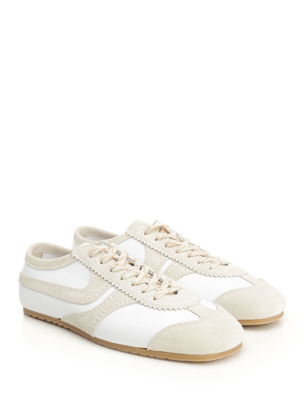 SEUEDE AND LEATHER WHITE SNEAKERS 252021725117001 (Dries Van Noten / スニーカー ) | Dries Van Noten (ドリスヴァンノッテン)(1)