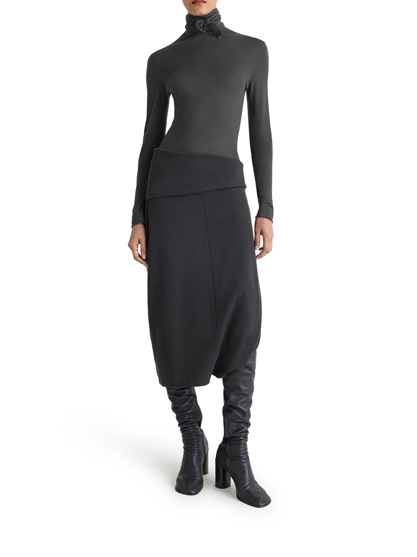 SCARF SWEATER WITH PATCHES TO1469LJ1039BK996 (LEMAIRE / ニット・セーター・カーディガン ) | LEMAIRE (ルメール)(1)