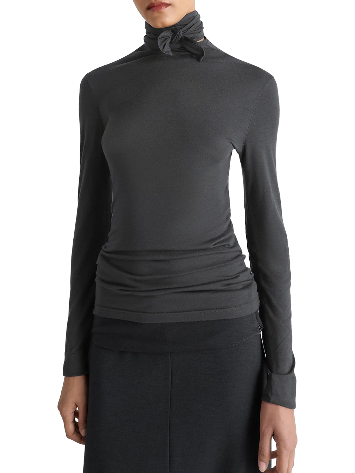 SCARF SWEATER WITH PATCHES TO1469LJ1039BK996 (LEMAIRE / ニット・セーター・カーディガン ) | LEMAIRE (ルメール)(2)