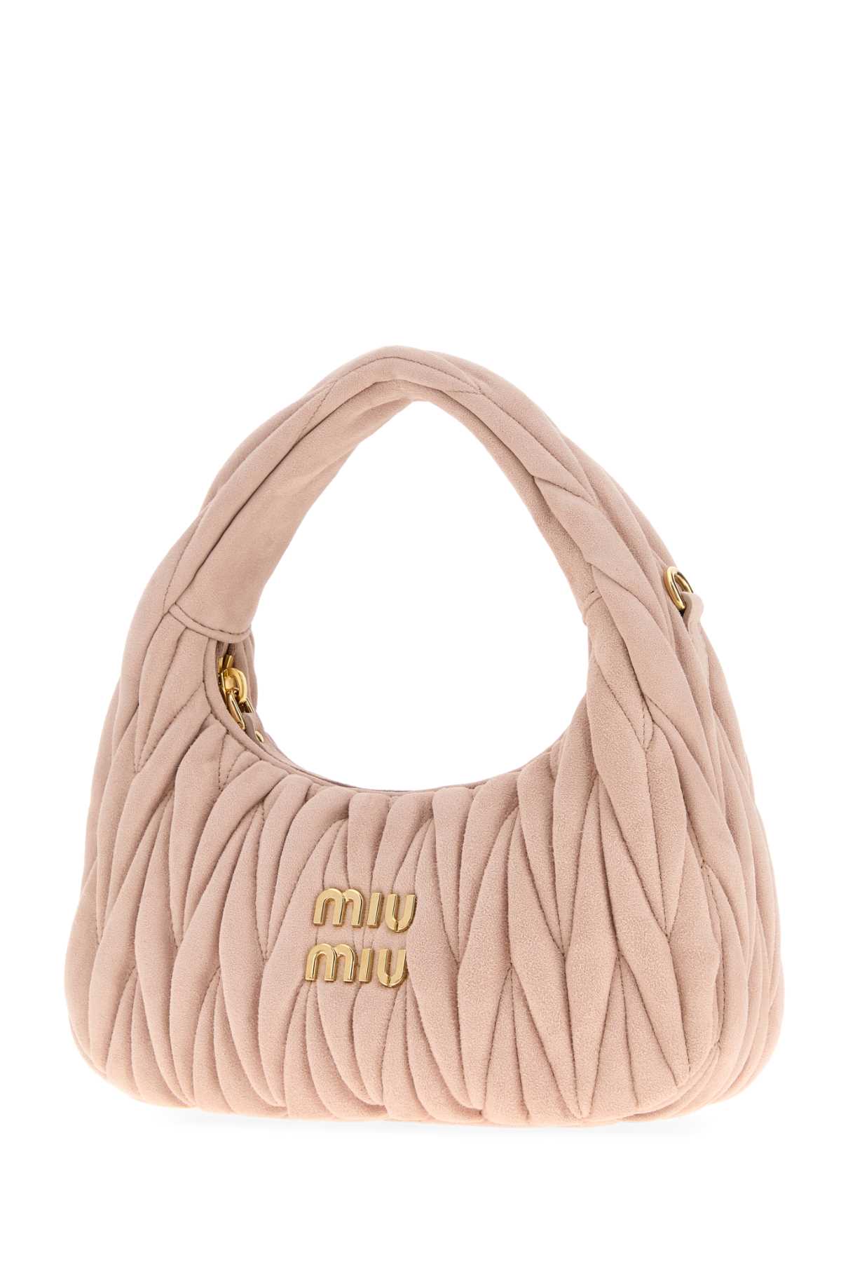 Pastel pink suede handbag 5BC125VOOYAB7OF0924 (MIU MIU / ハンドバッグ・ショルダーバッグ ) | MIU MIU (ミュウミュウ)(1)