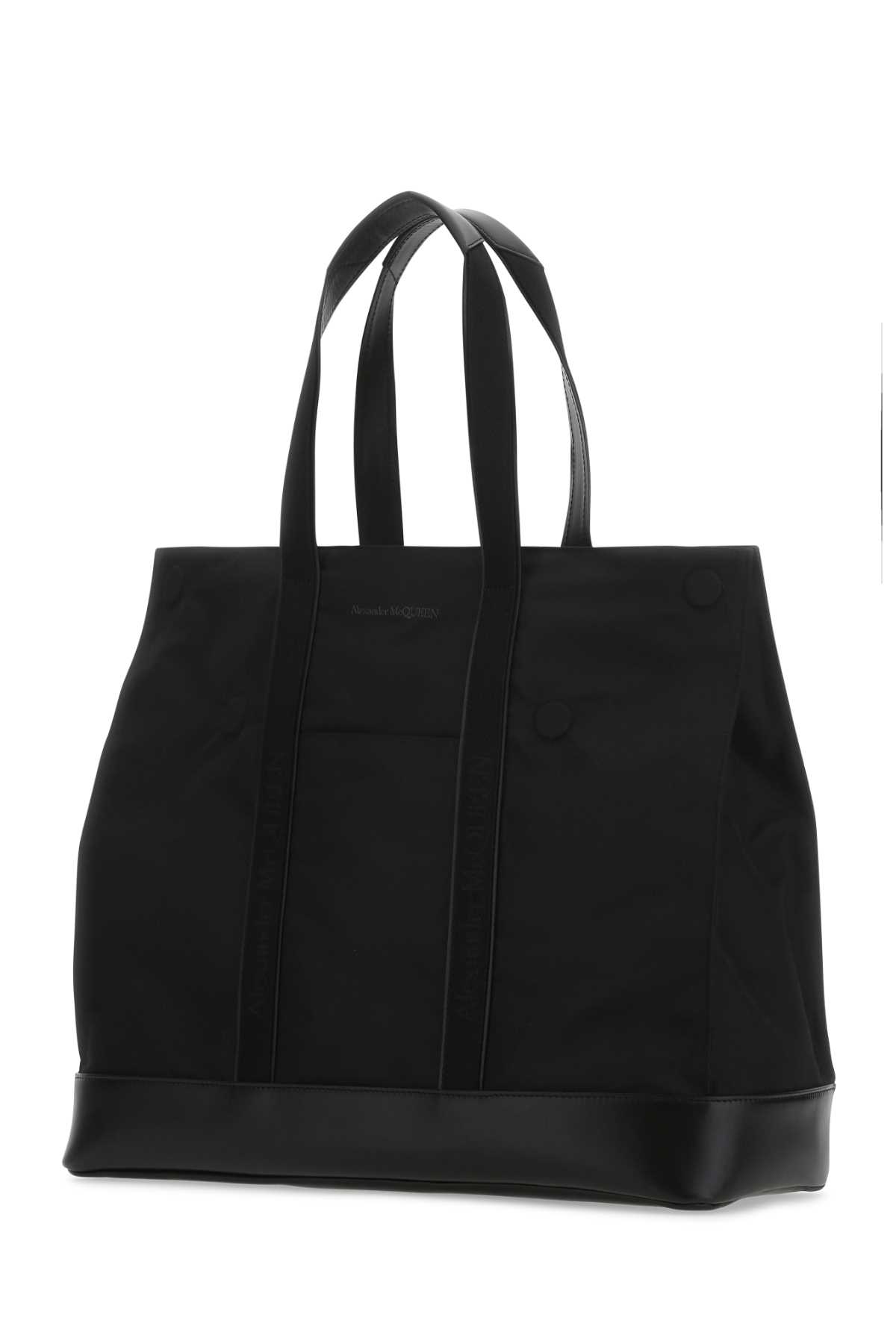 Black fabric shopping bag 6831131AAE71000 (Alexander McQUEEN / ハンドバッグ・ショルダーバッグ ) | Alexander McQUEEN (アレキサンダー・マックイーン)(1)