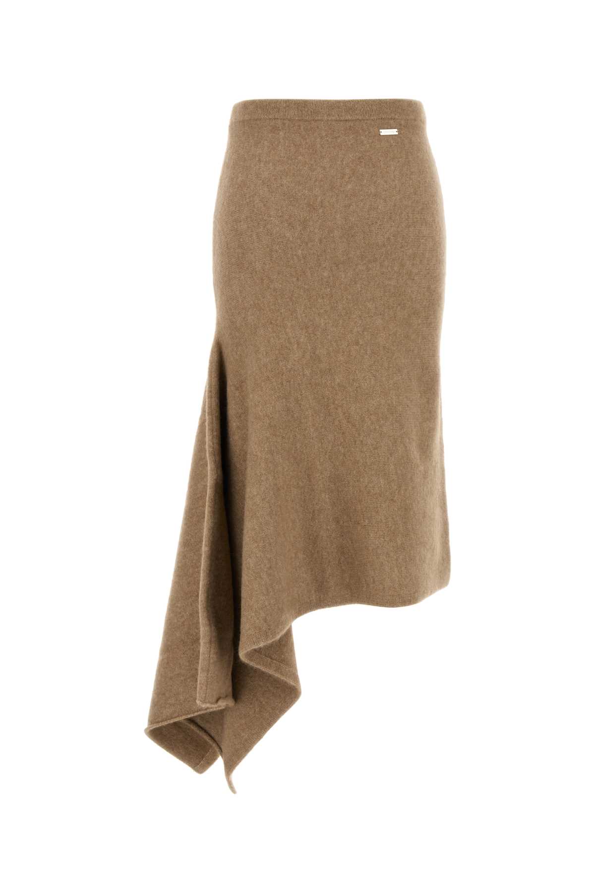 Camel stretch alpaca blend skirt 112900777624NUDE (FERRAGAMO / スカート ) | FERRAGAMO (フェラガモ)(1)