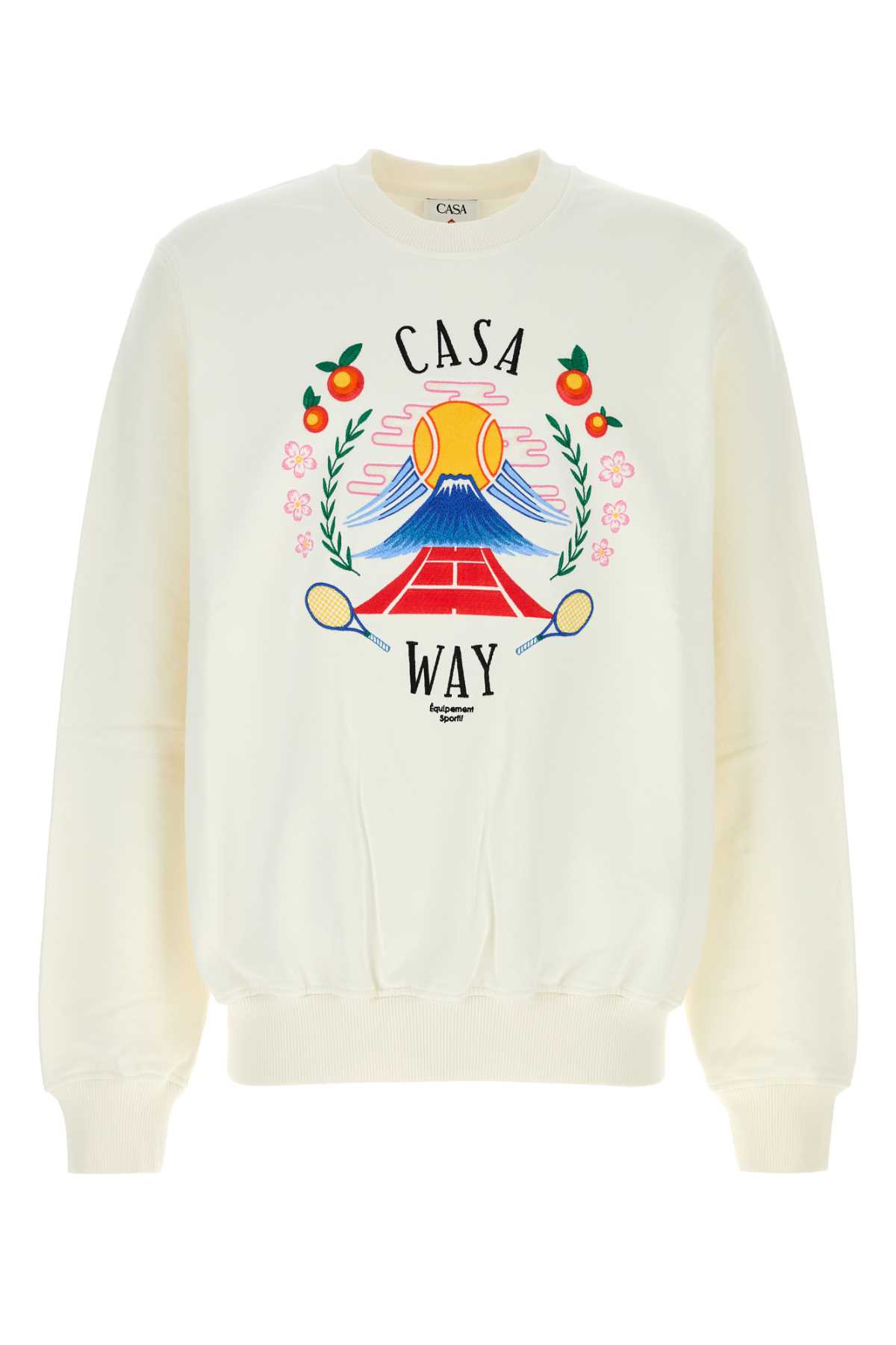White cotton sweatshirt MPF25JTP29303CASWAYMOU (Casablanca / スウェット・フーディー ) | Casablanca (カサブランカ)