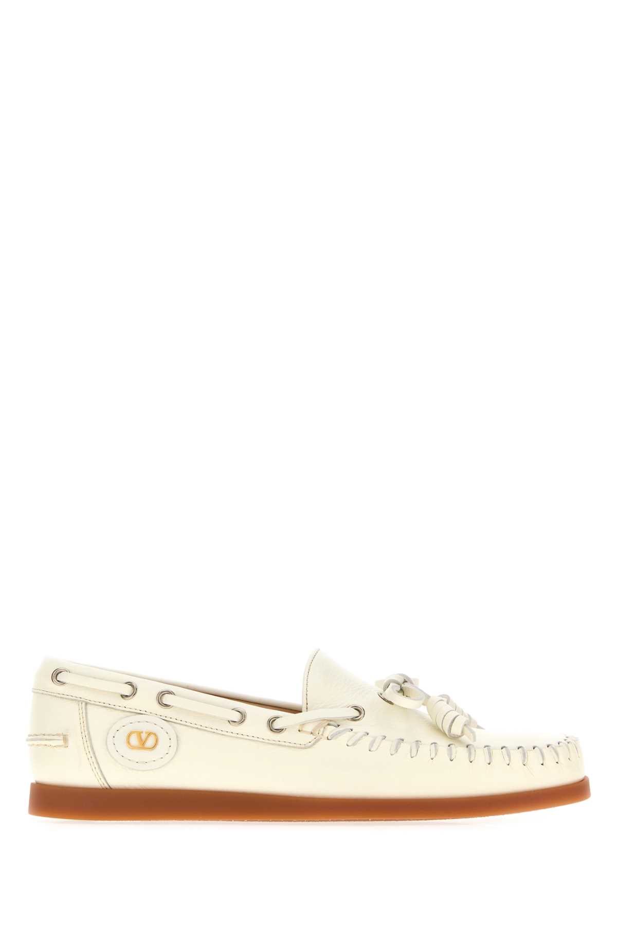 Ivory leather VLogo Signature loafers 7W2S0MW1PNJ098 (Valentino Garavani / ローファー ) | Valentino Garavani (ヴァレンティノ)
