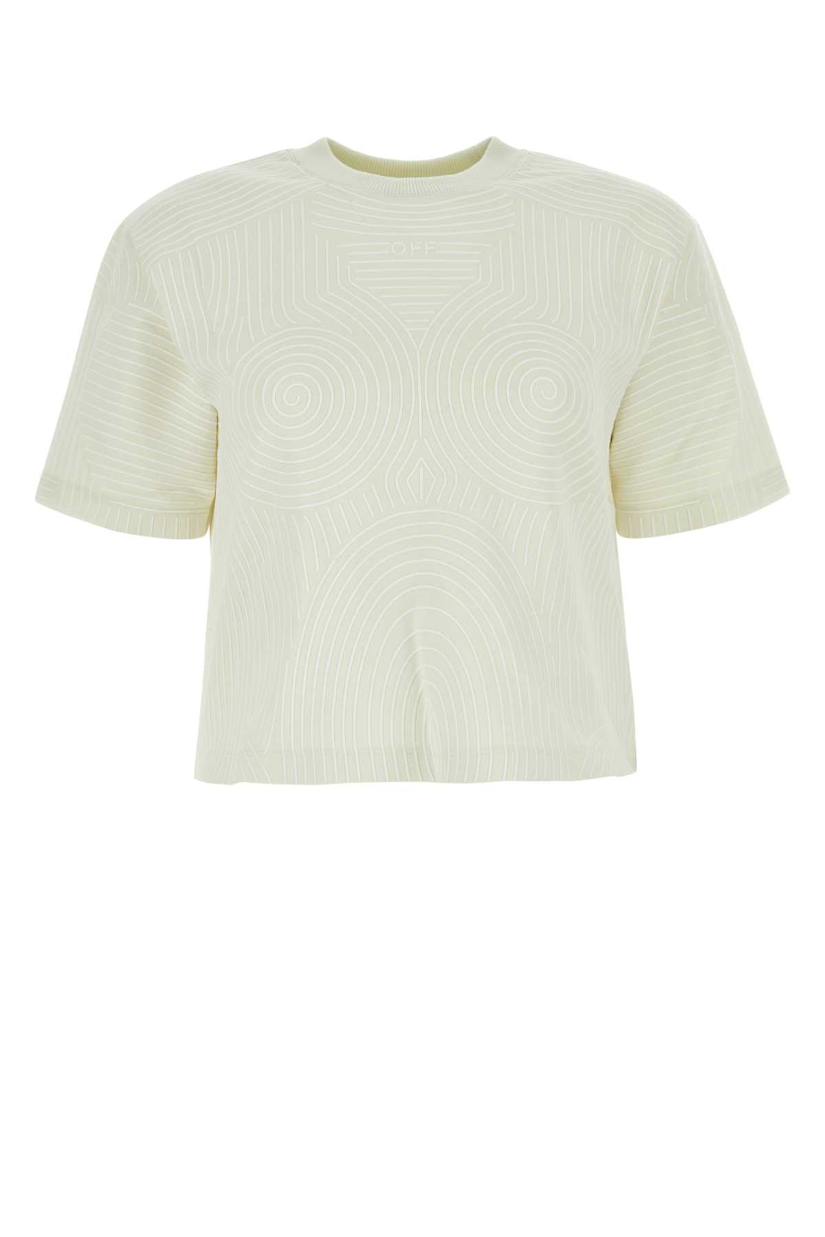 Ivory cotton oversize t-shirt OWAA120S23JER0010401 (Off-White / Tシャツ・カットソー ) | Off-White (オフホワイト)