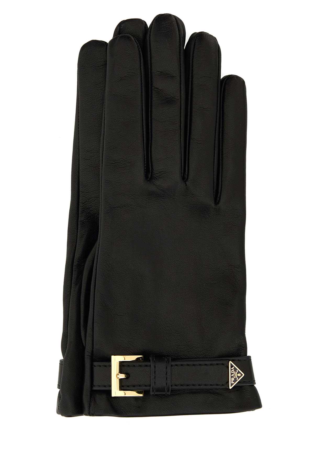 Black nappa leather gloves 1GG228038F0002 (Prada / グローブ ) | Prada (プラダ)