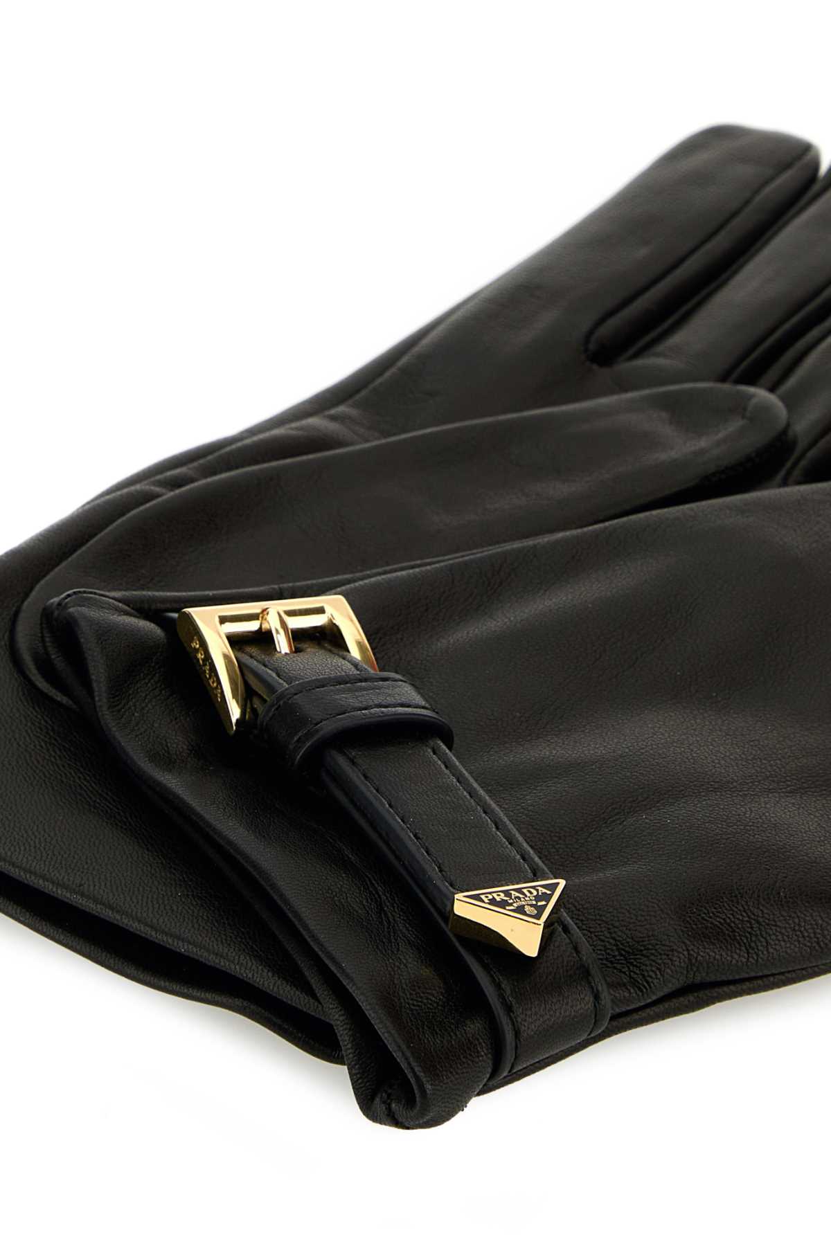 Black nappa leather gloves 1GG228038F0002 (Prada / グローブ ) | Prada (プラダ)(1)