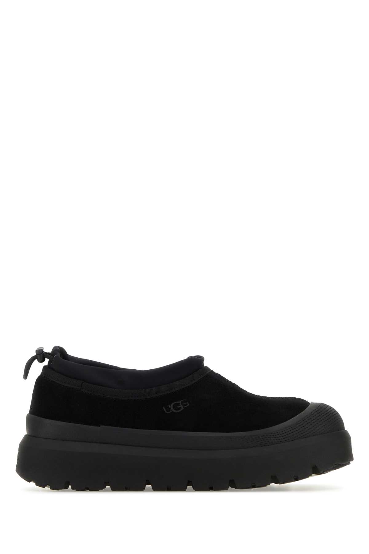 Black suede and rubber Tasman Weather Hybrid slip-ons 1144096BBLC (UGG / ブーツ ) | UGG (アグ)