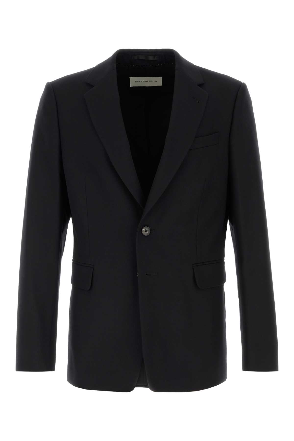 Black wool Blaine blazer 2520204032246900 (Dries Van Noten / ブレザー・ジャケット ) | Dries Van Noten (ドリスヴァンノッテン)