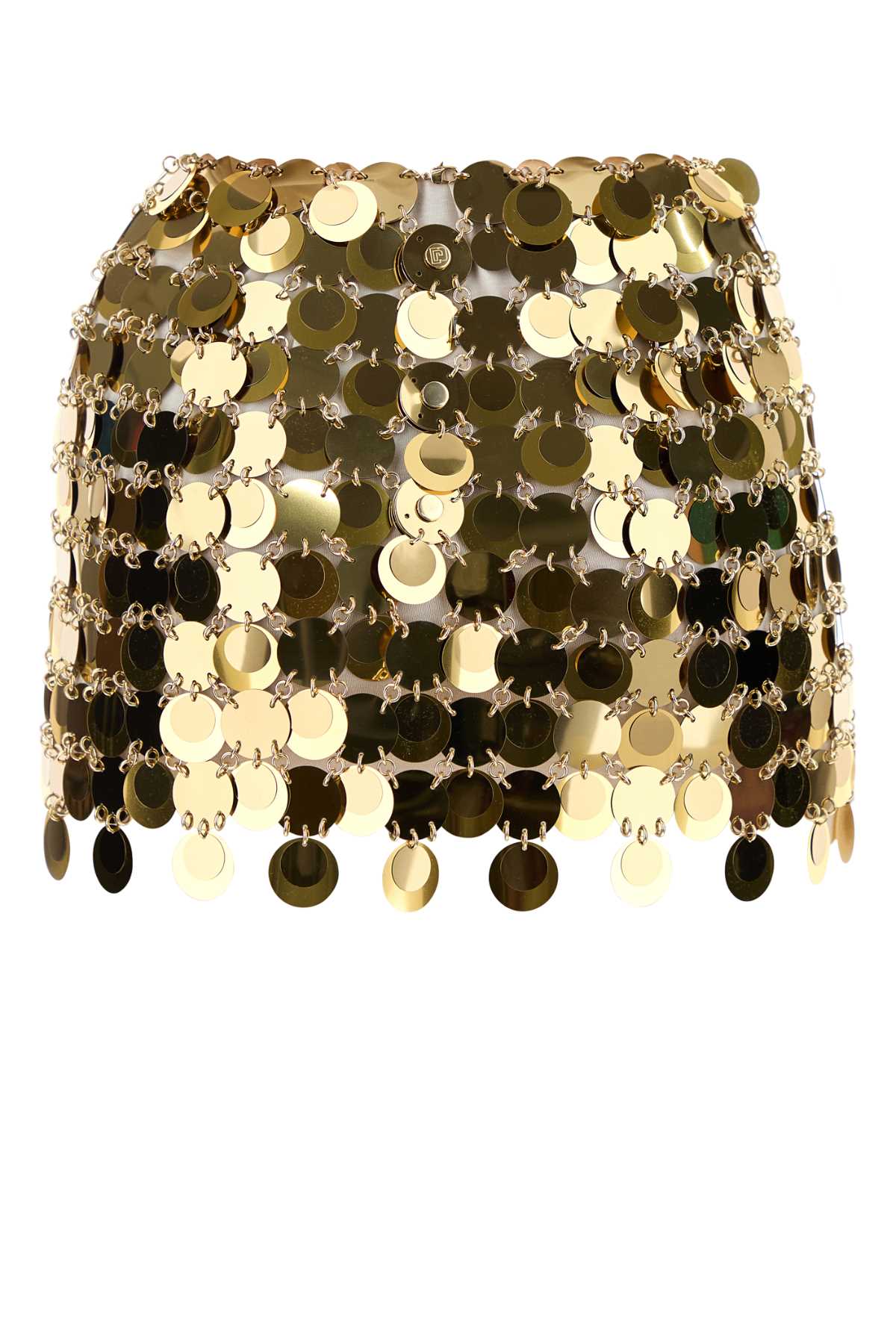 Gold maxi sequins mini skirt 25PIJU046PS0133P710 (Rabanne / スカート ) | Rabanne (ラバンヌ)(1)