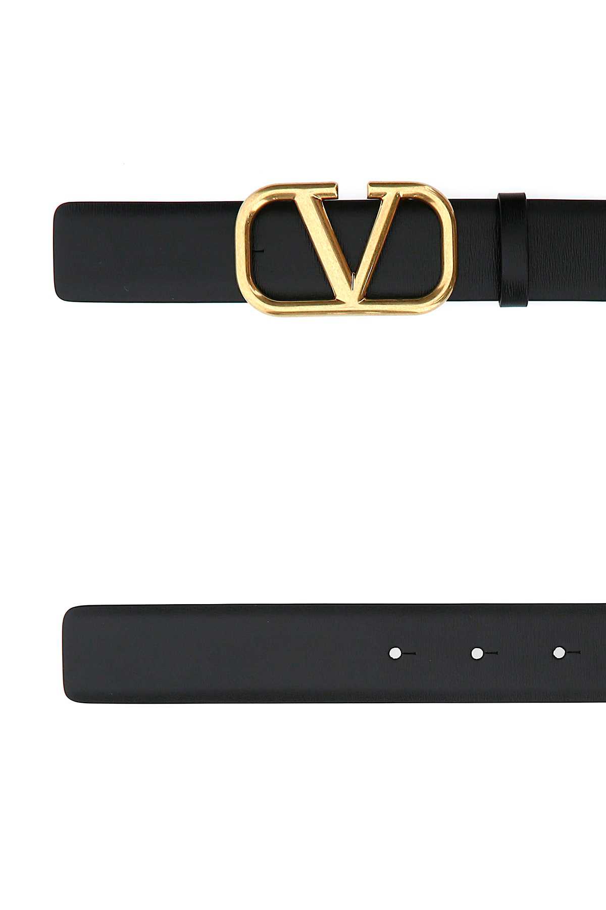 Black leather VLogo belt WY2T0Q87ECU0NO (Valentino Garavani / ベルト・サスペンダー ) | Valentino Garavani (ヴァレンティノ)(1)