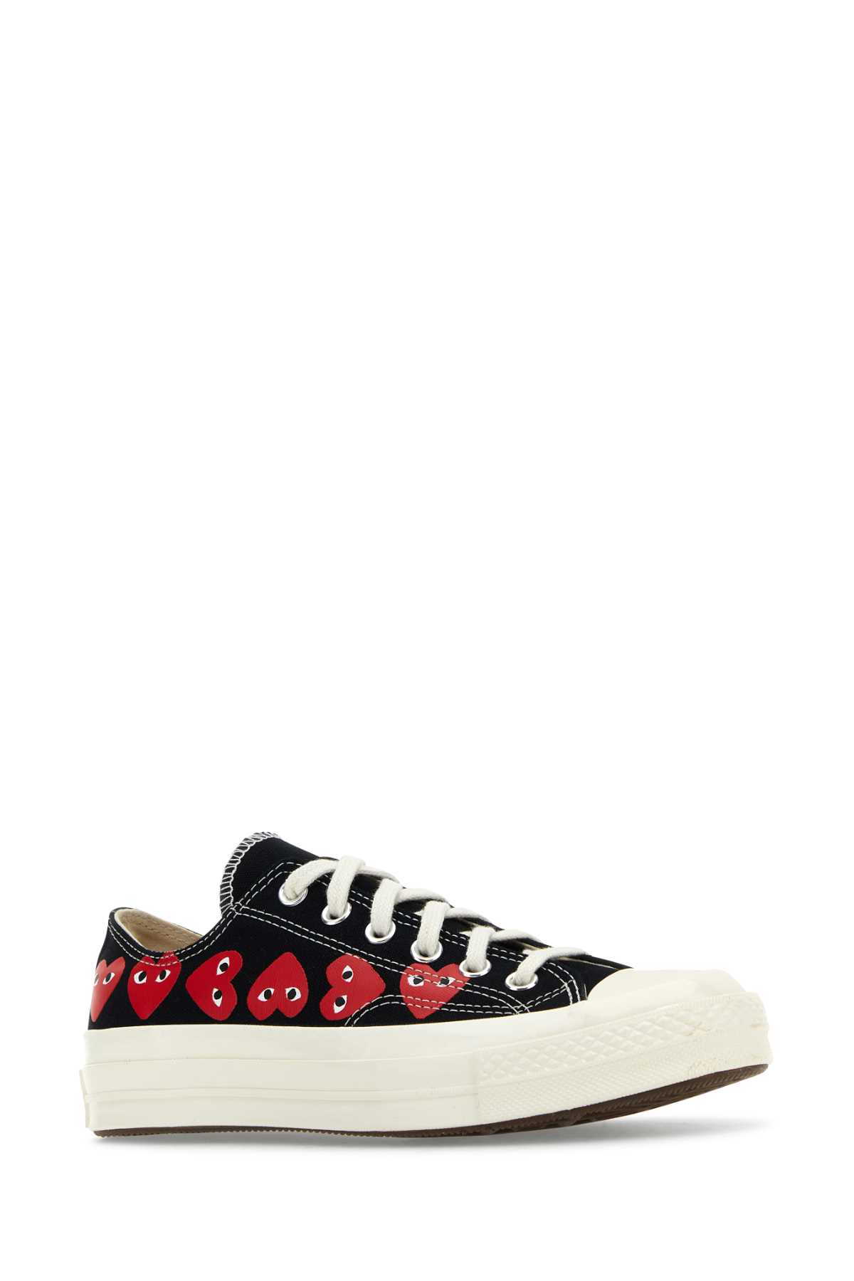 Black canvas Comme Des Garçons X Converse sneakers AZK126001BLACK (PLAY Comme Des Garçons / スニーカー ) | PLAY Comme Des Garçons (プレイ コムデギャルソン)(1)