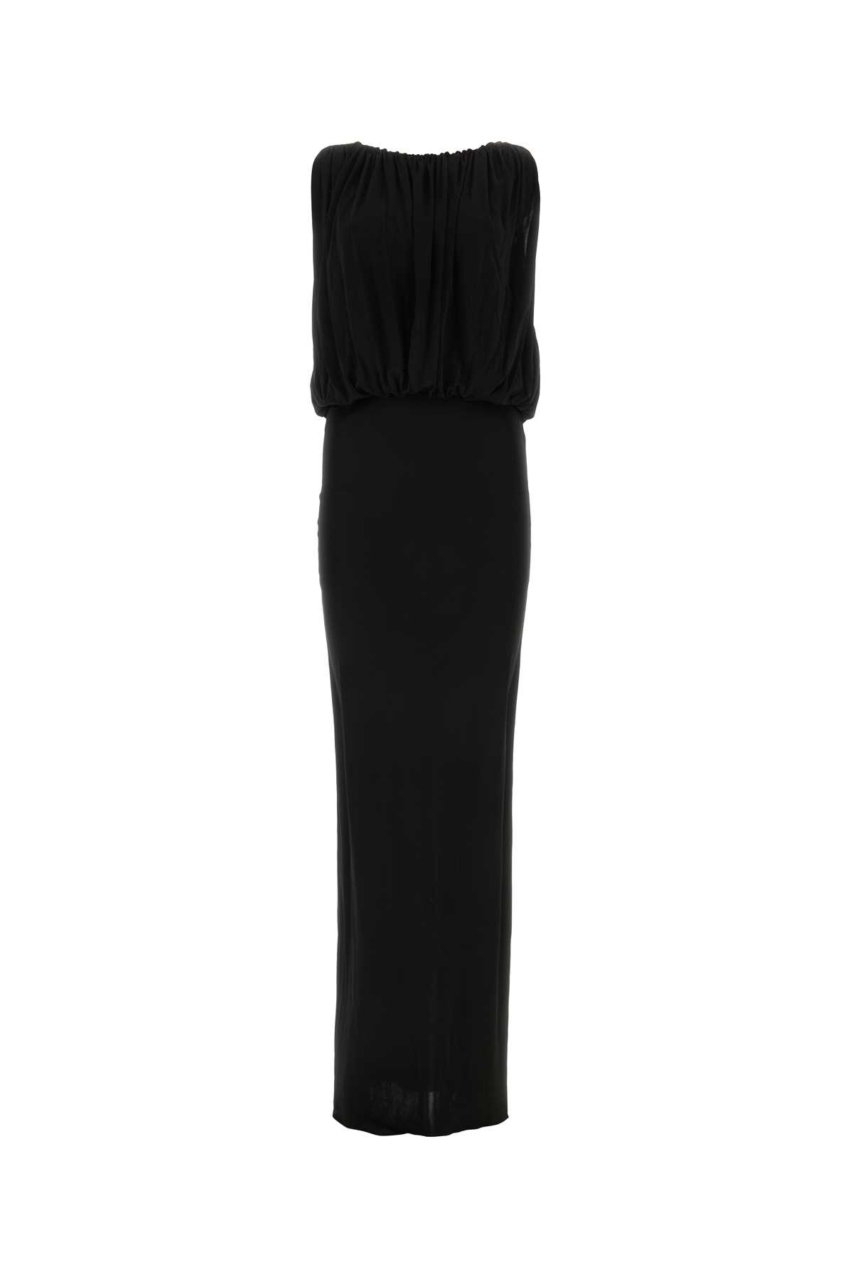 Black jersey long dress 723241Y7F981000 (Saint Laurent / ワンピース・ドレス・オールインワン ) |  Saint Laurent (サンローラン)