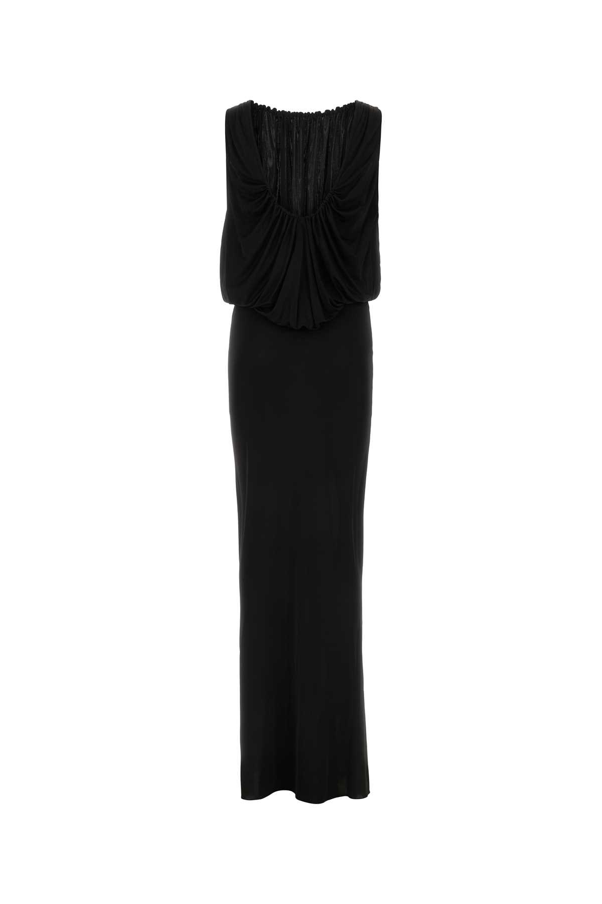 Black jersey long dress 723241Y7F981000 (Saint Laurent / ワンピース・ドレス・オールインワン ) |  Saint Laurent (サンローラン)(1)