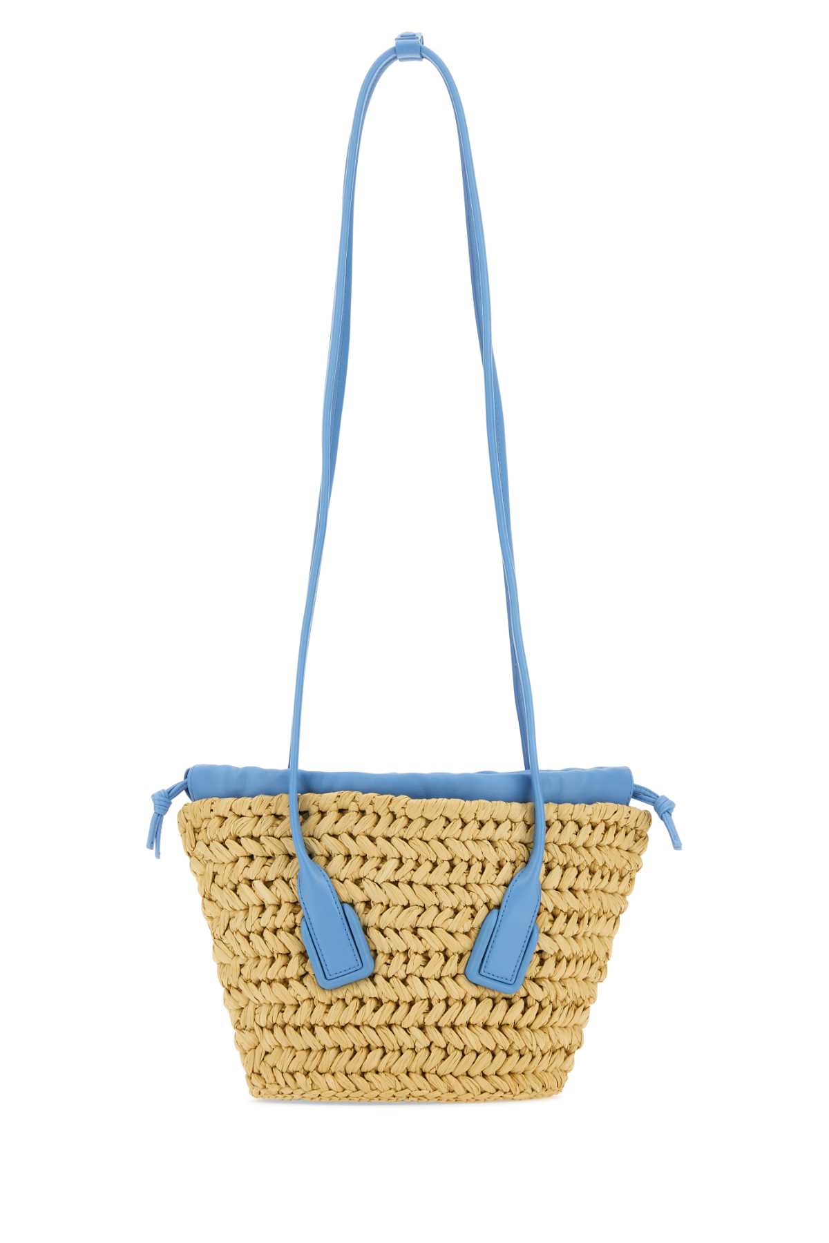 Two-tone raffia and nappa leather small Arco shoulder bag 743638V2P029278 (Bottega Veneta / ハンドバッグ・ショルダーバッグ ) | Bottega Veneta (ボッテガ・ヴェネタ)