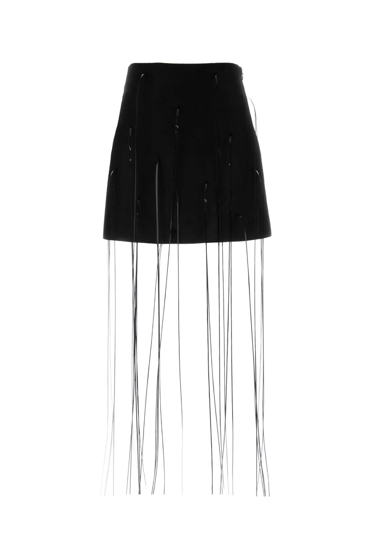 Black stretch viscose blend mini skirt J03MA0251J18356001 (Jil Sander / スカート ) | Jil Sander (ジルサンダー)