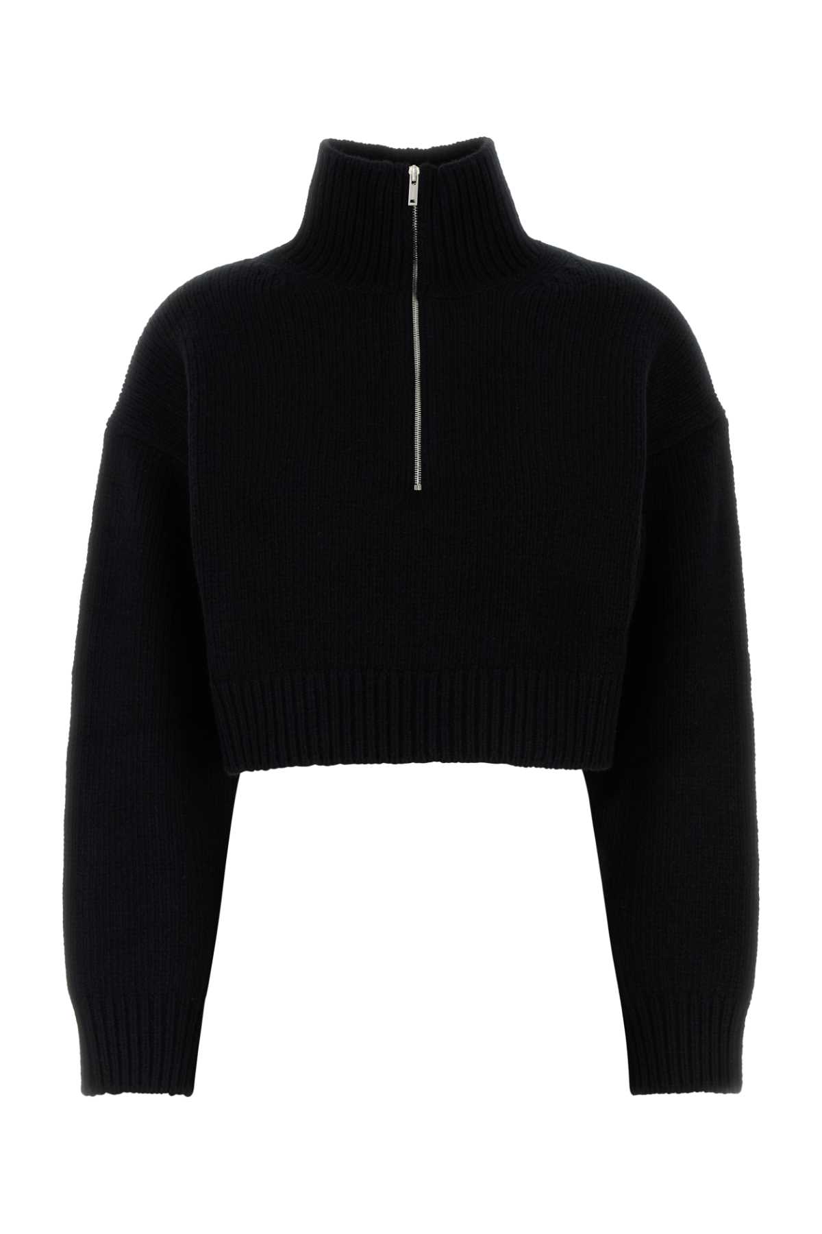 Black wool blend Sonore sweater NW24FWSW42500BLACK (Nanushka / ニット・セーター・カーディガン ) | Nanushka (ナヌーシュカ)