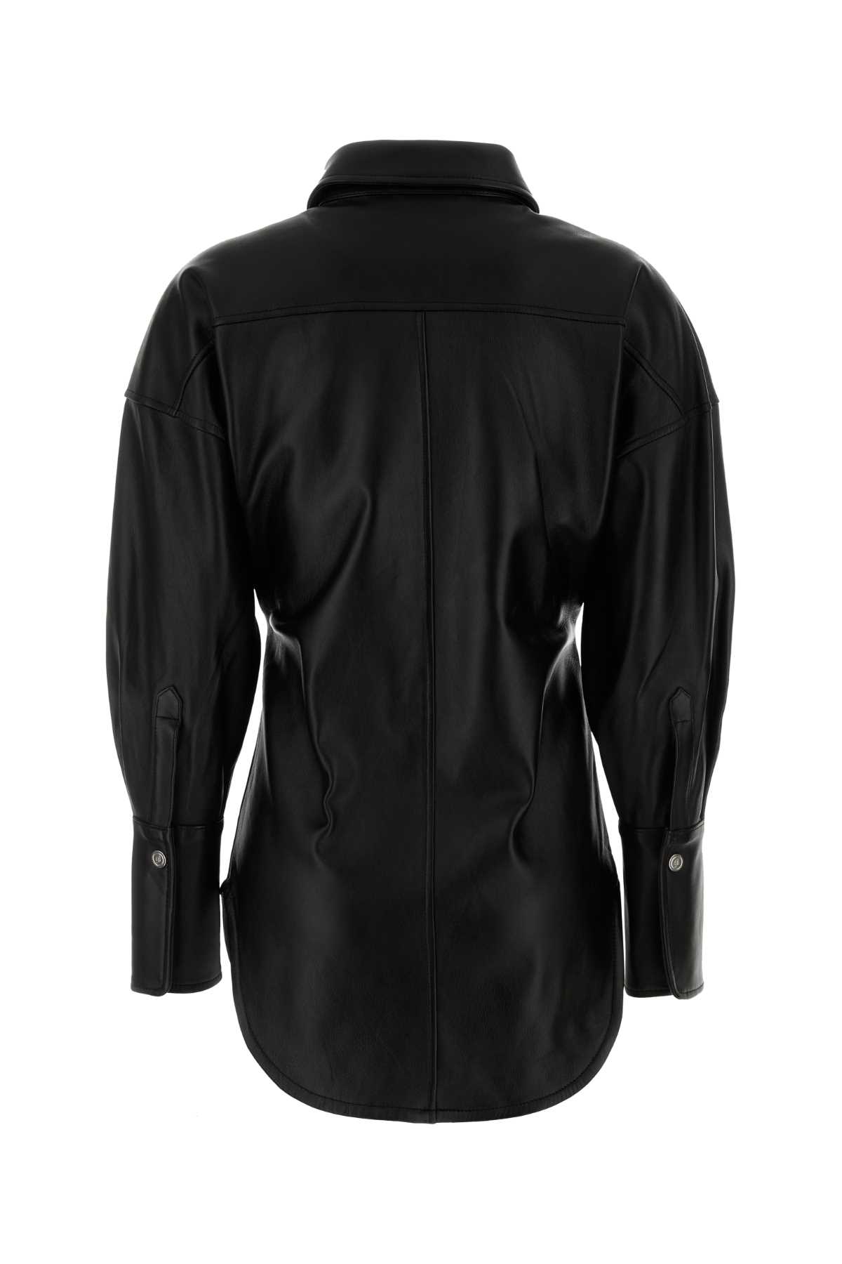 Black leather shirt 4L087AN0990 (Blumarine / シャツ・ブラウス ) | Blumarine (ブルマリン)(1)