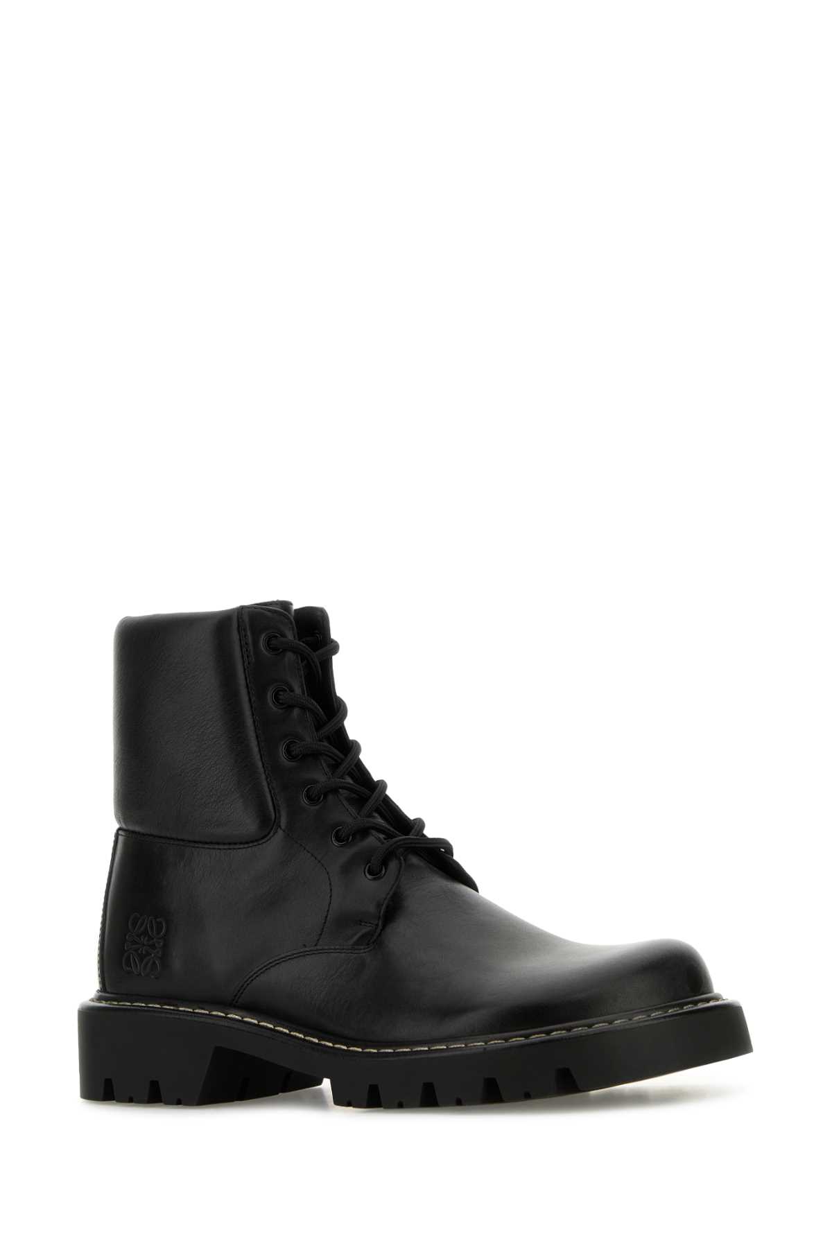 Black leather Sierra ankle boots M816285XBSBLACK (LOEWE / ブーツ ) | LOEWE (ロエベ)(1)