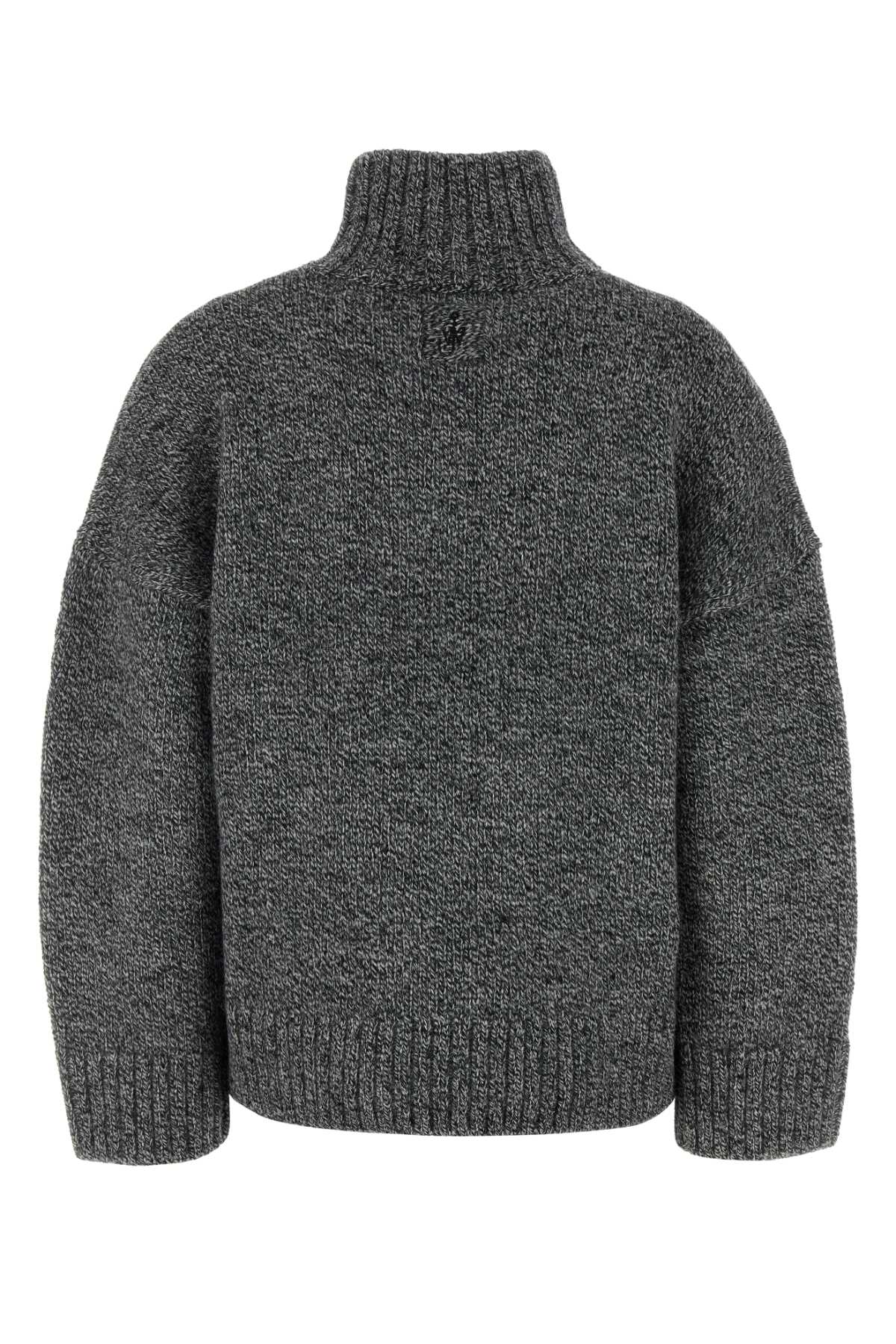 Melange grey wool blend sweater KW1292YN0367929 (JW Anderson / ニット・セーター・カーディガン ) | JW Anderson (ジェイダブリュー アンダーソン)(1)