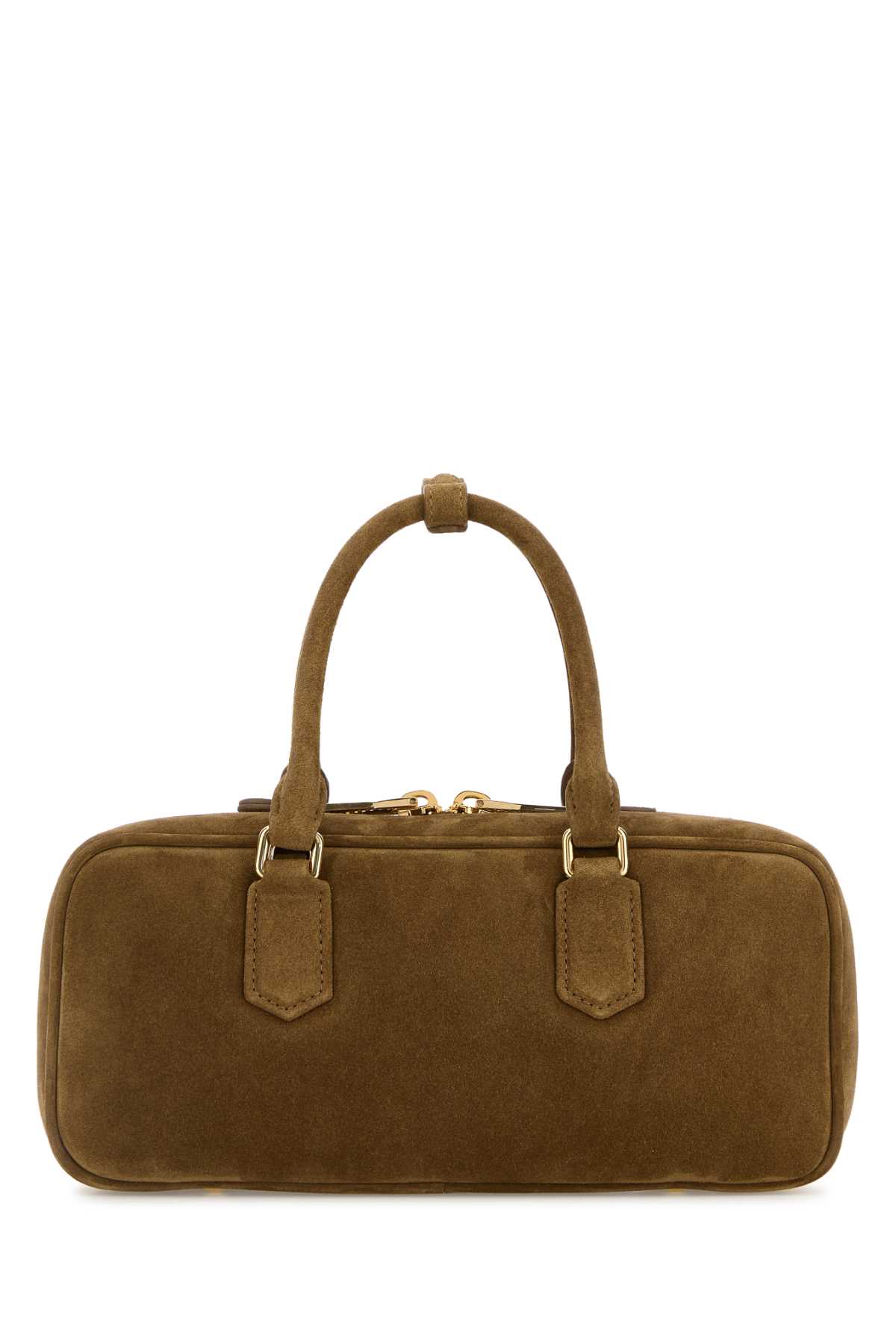 Brown suede Arcadie handbag 5BB148VOON2CS4F0393 (MIU MIU / ハンドバッグ・ショルダーバッグ ) | MIU MIU (ミュウミュウ)(2)