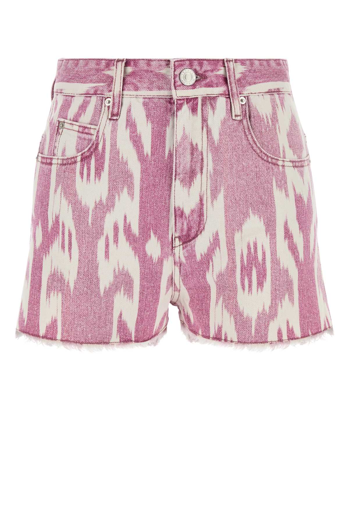 Printed denim Lesia shorts SH0001FEC1H03E40RW (Isabel Marant Étoile / ショートパンツ ) | Isabel Marant Étoile (イザベル マラン エトワール)