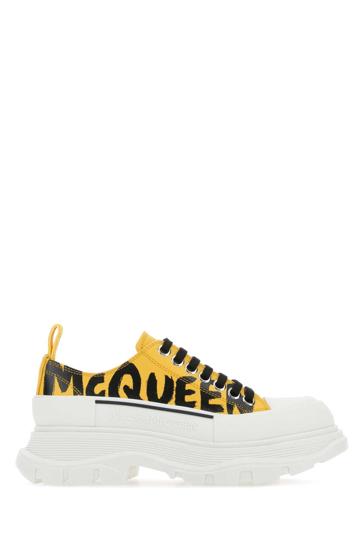 Yellow leather Tread Slick sneakers 708094WIAT67086 (Alexander McQUEEN / スニーカー ) | Alexander McQUEEN (アレキサンダー・マックイーン)