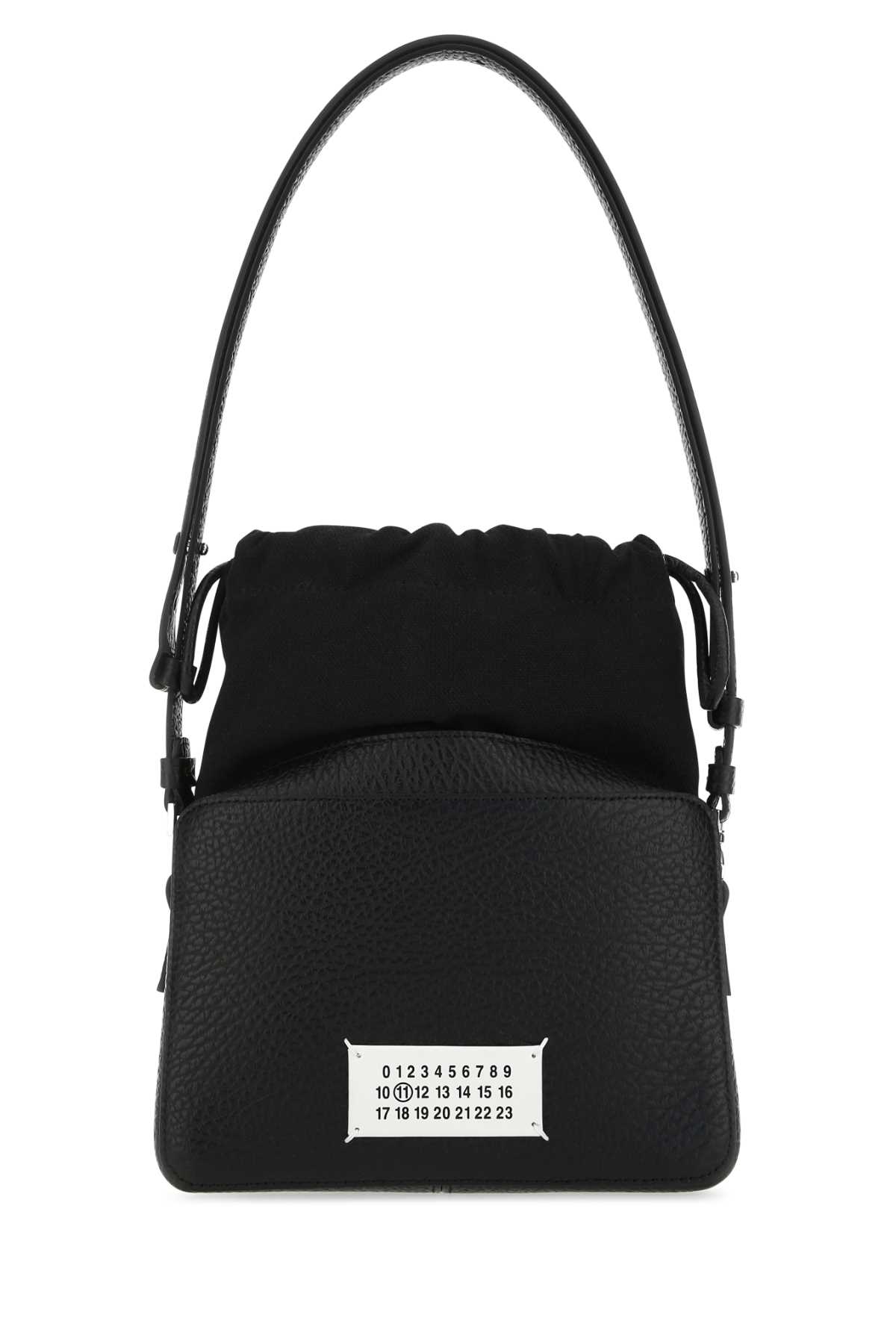 Black leather and fabric 5AC bucket bag SB1WG0018P4348T8013 (Maison Margiela / ハンドバッグ・ショルダーバッグ ) | Maison Margiela (メゾン マルジェラ)