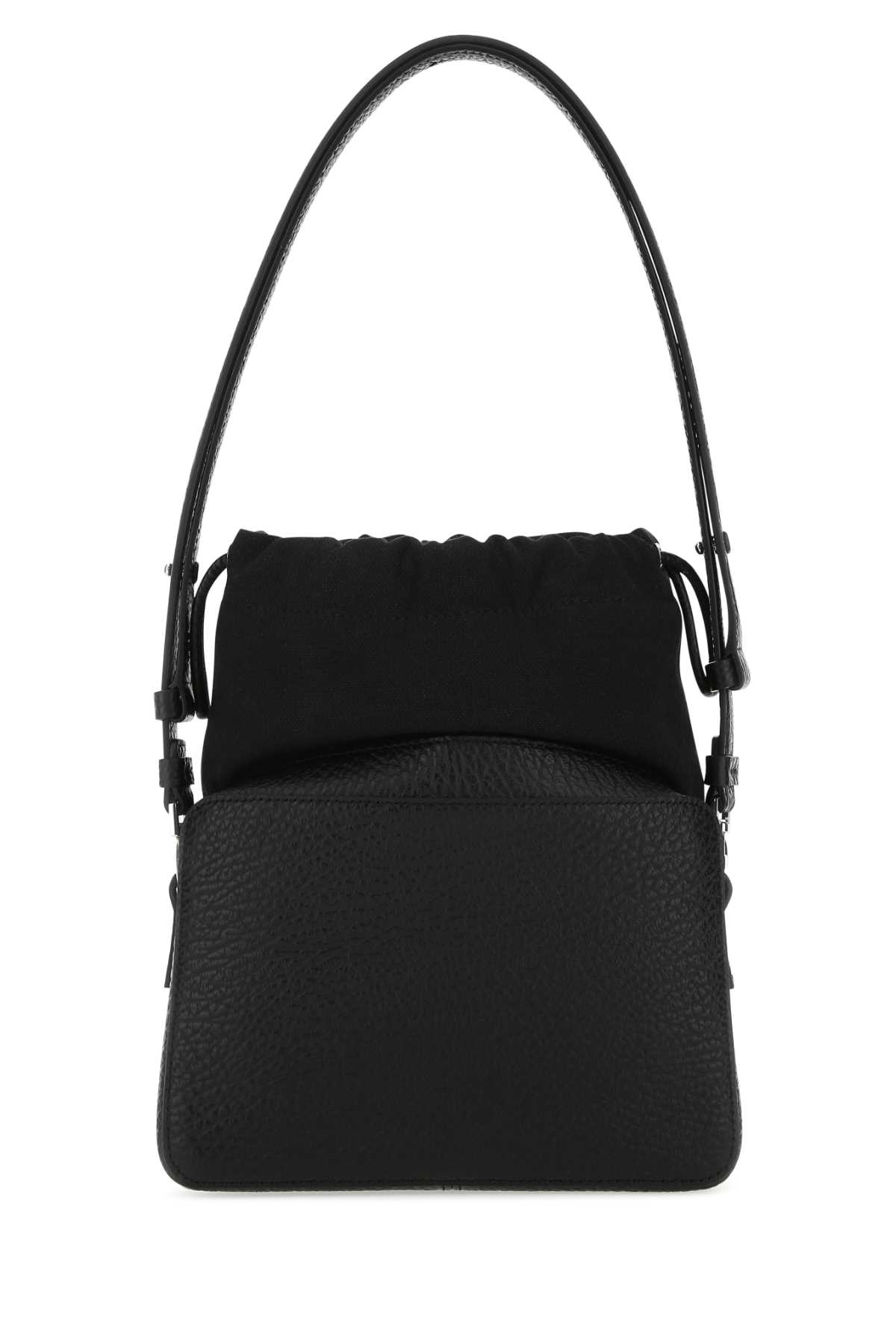 Black leather and fabric 5AC bucket bag SB1WG0018P4348T8013 (Maison Margiela / ハンドバッグ・ショルダーバッグ ) | Maison Margiela (メゾン マルジェラ)(2)