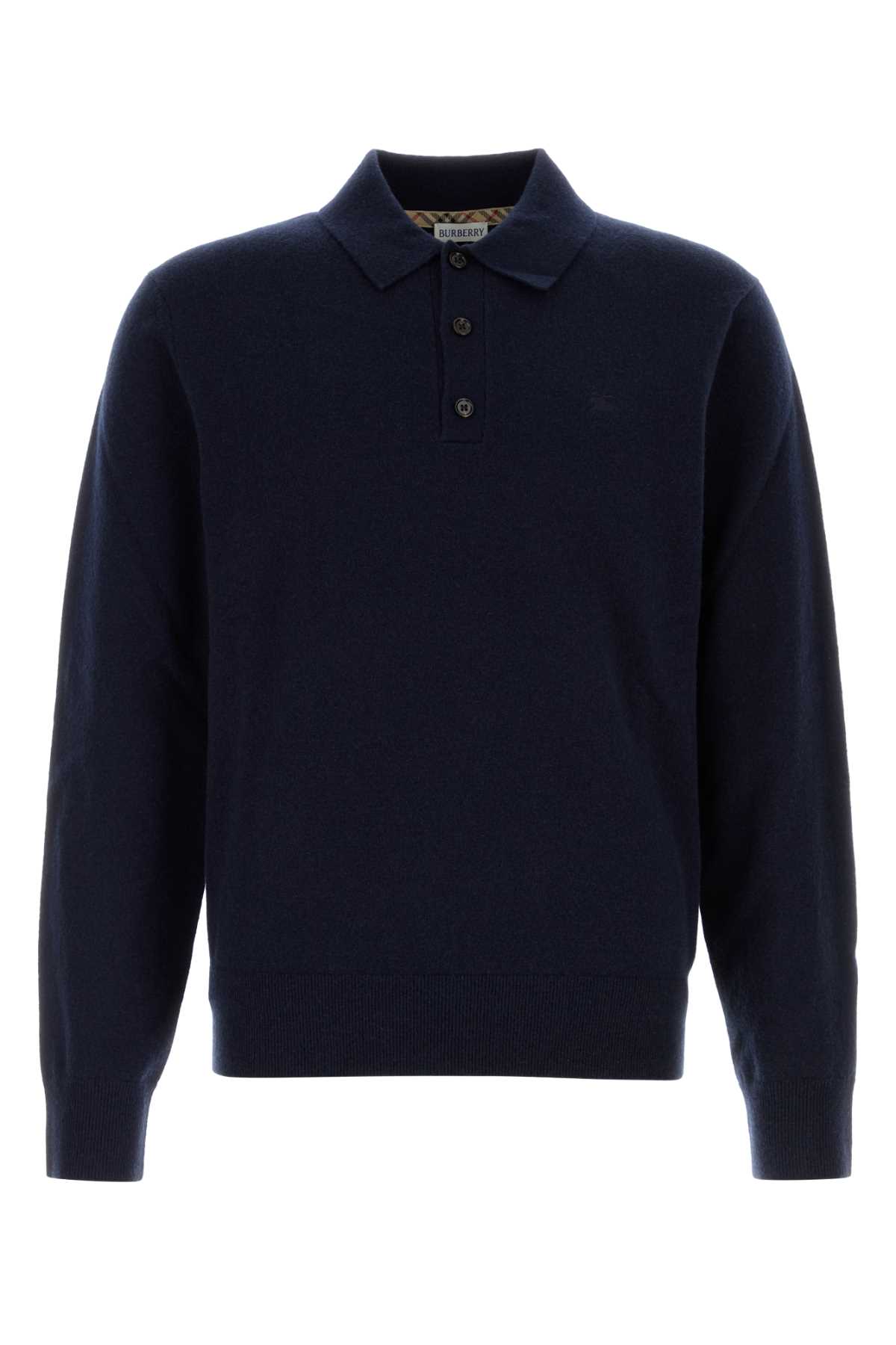 Navy blue cashmere blend polo shirt 8113268A1222 (Burberry / ニット・セーター・カーディガン ) | Burberry (バーバリー)