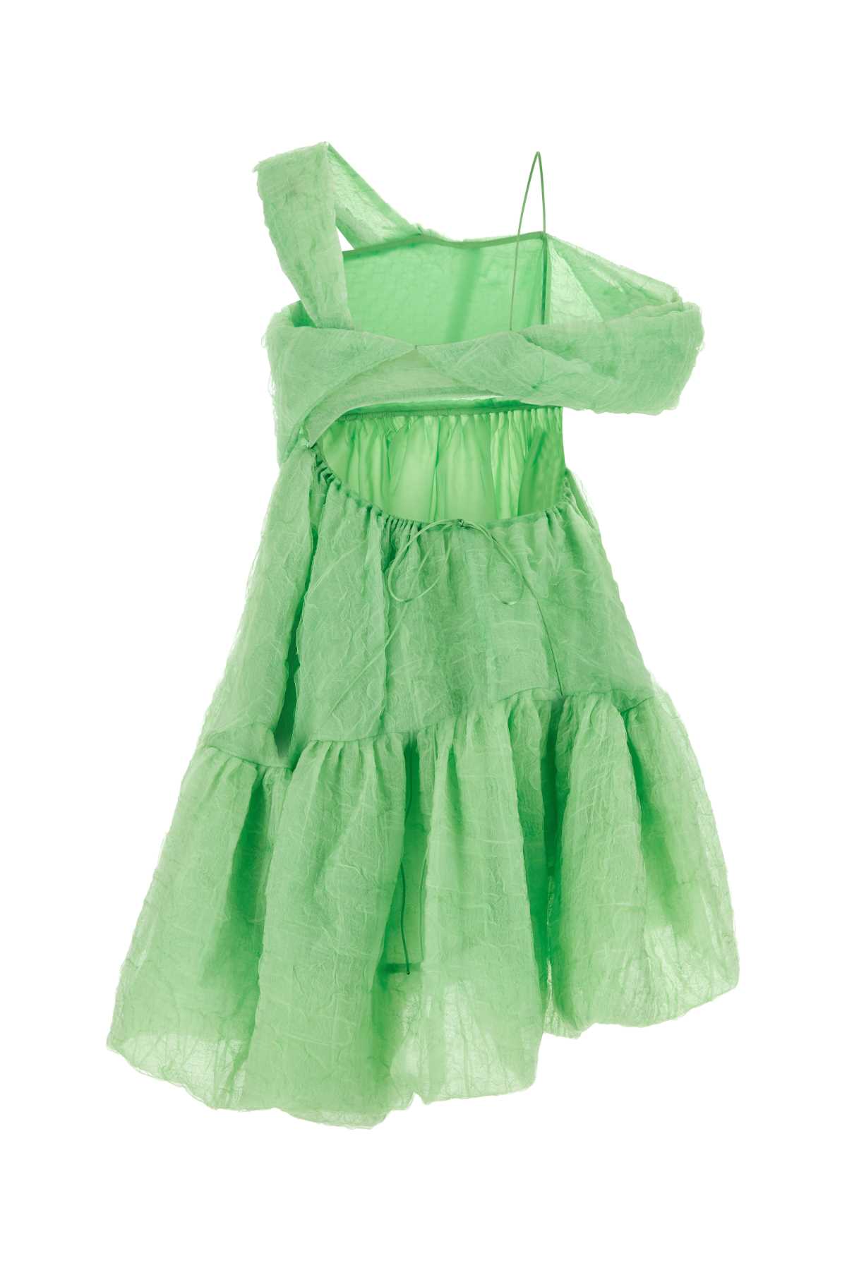Green silk blend Soon mini dress 123RTW10016PARAKEET (Cecilie Bahnsen / ワンピース・ドレス・オールインワン ) | Cecilie Bahnsen (セシリー・バンセン)(1)
