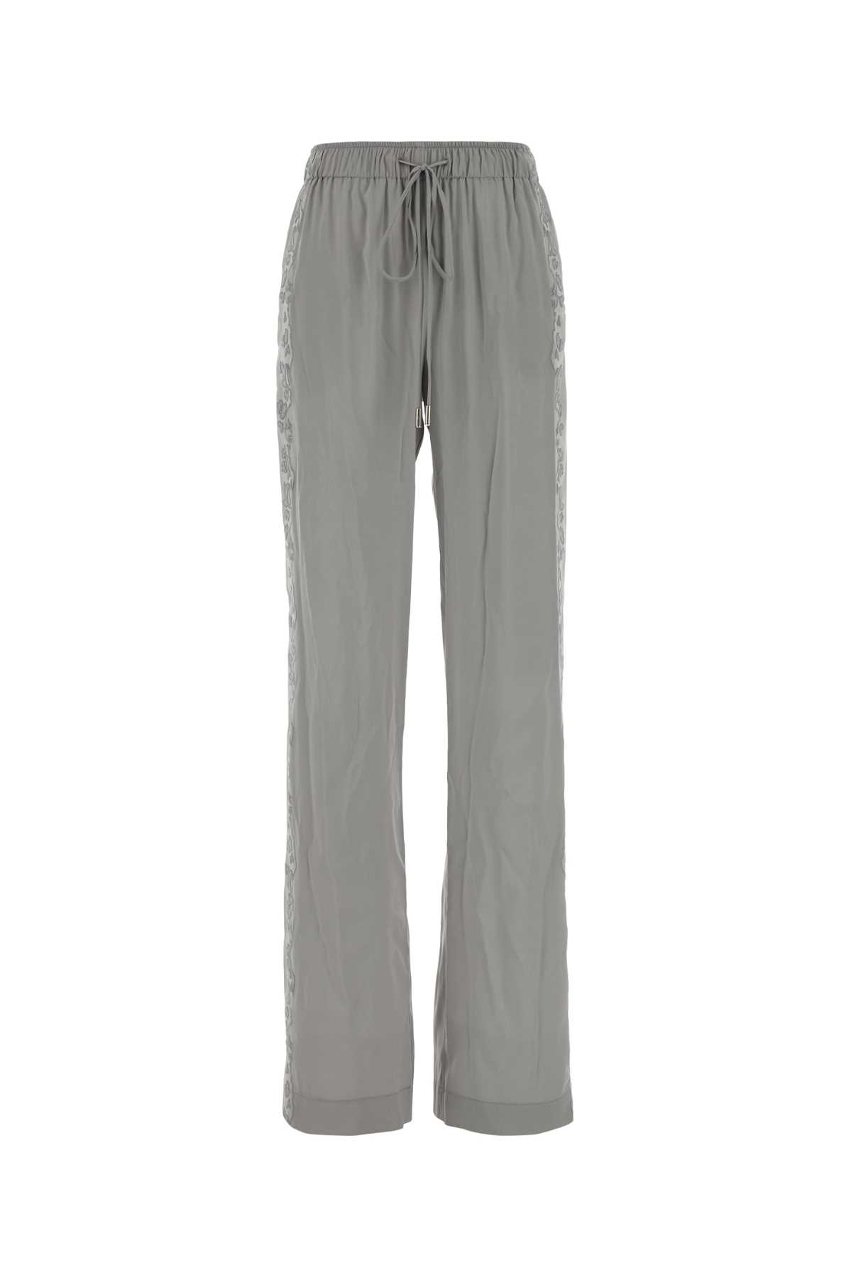 Grey stretch silk palazzo pant D472P300HKC75102 (ERMANNO SCERVINO / パンツ ) | ERMANNO SCERVINO (エルマンノ シェルヴィーノ)