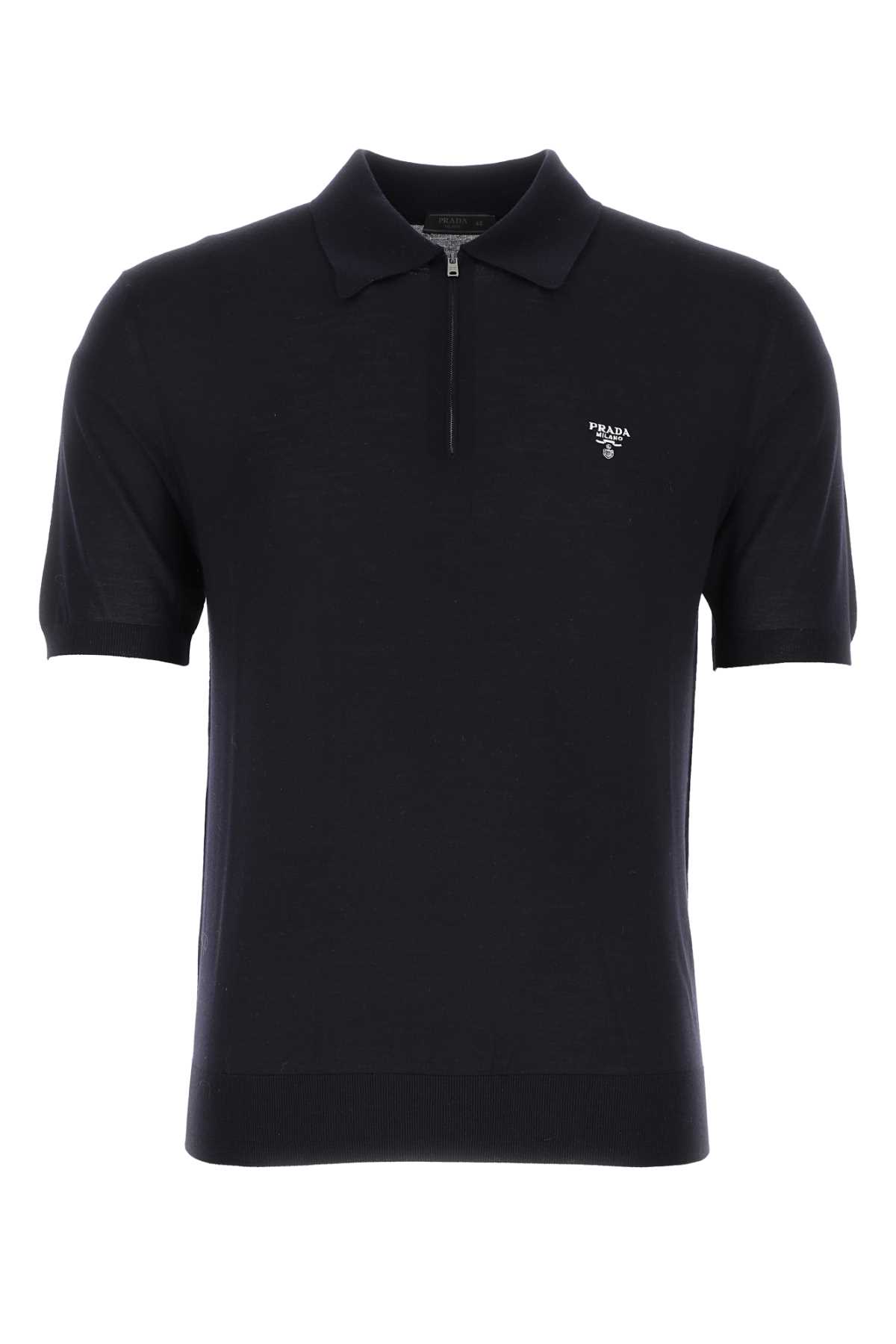 Midnight blue wool polo shirt UMB456S2311164F0SVF (Prada / ポロシャツ ) | Prada (プラダ)