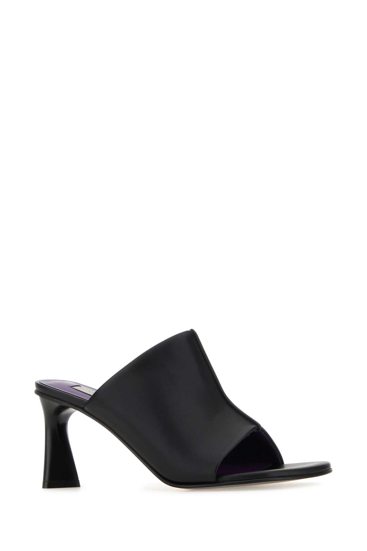 Black alter mat Elsa mules 810320KP0271000 (Stella McCartney / サンダル ) | Stella McCartney (ステラ マッカートニー)(1)