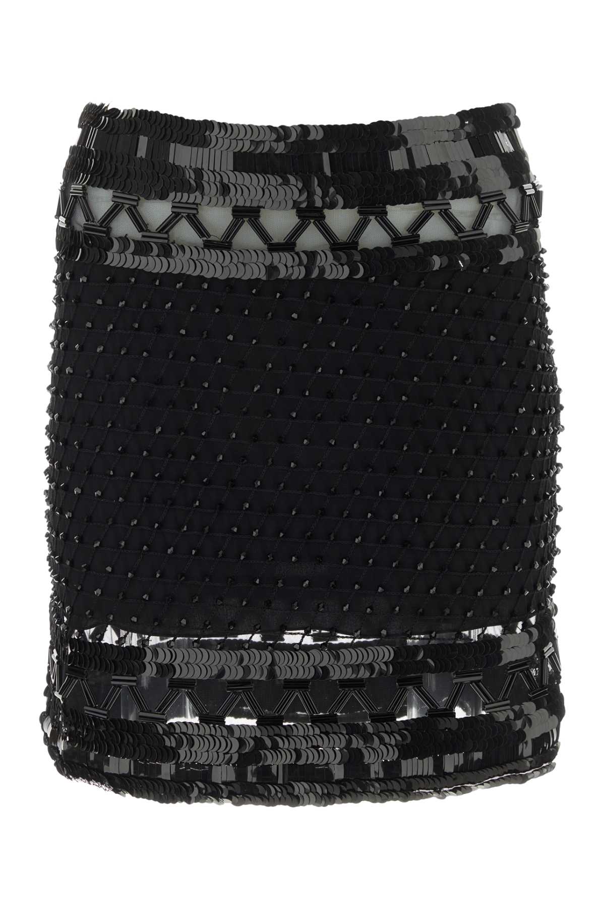 Embellished mesh mini skirt A012251590555 (ALBERTA FERRETTI / スカート ) | ALBERTA FERRETTI (アルベルタ フェレッティ)