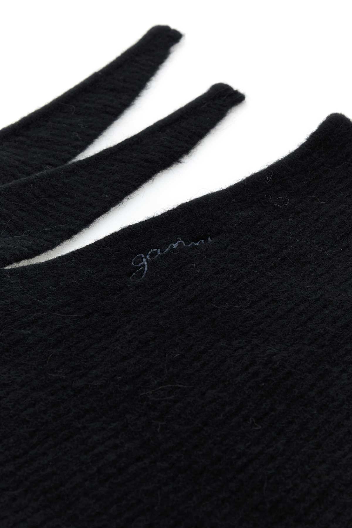 Black stretch wool blend hood A6223099 (GANNI / 帽子 ) | GANNI (ガニー)(1)