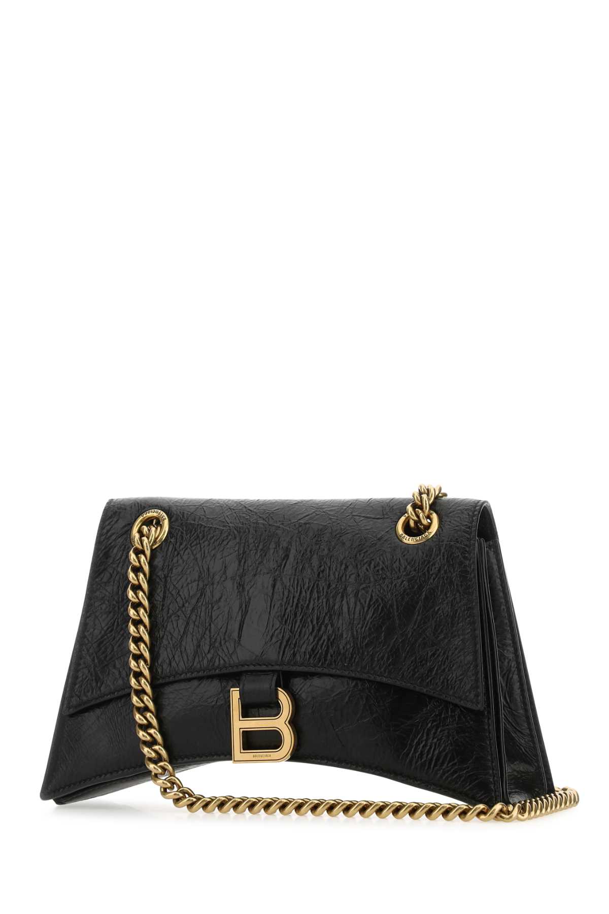 Black leather Crush S shoulder bag 716351210IT1000 (Balenciaga / ハンドバッグ・ショルダーバッグ ) | Balenciaga (バレンシアガ)(1)