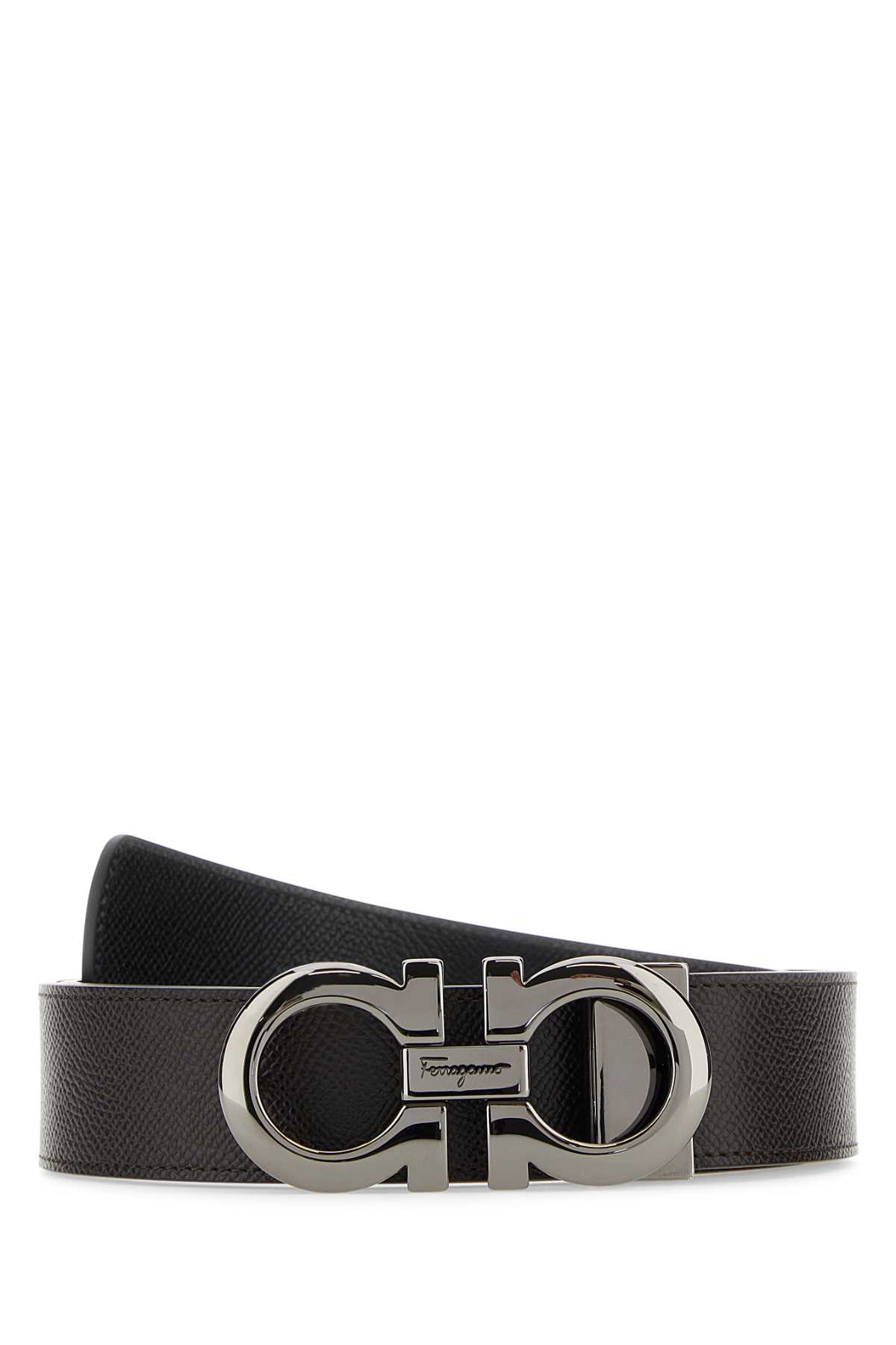 Dark brown leather reversible belt 675542689112TMORONERO (FERRAGAMO / ベルト・サスペンダー ) | FERRAGAMO (フェラガモ)