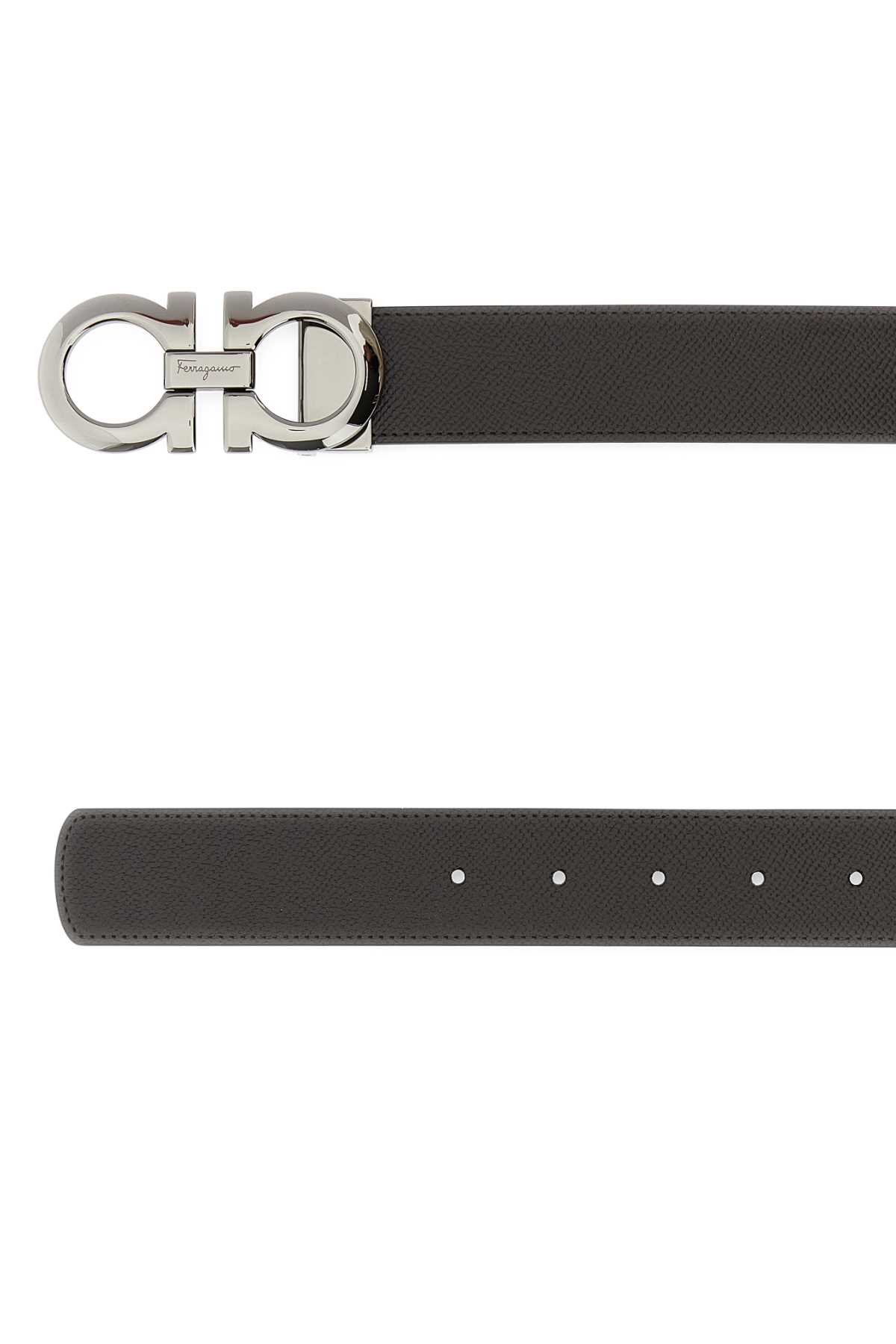Dark brown leather reversible belt 675542689112TMORONERO (FERRAGAMO / ベルト・サスペンダー ) | FERRAGAMO (フェラガモ)(1)