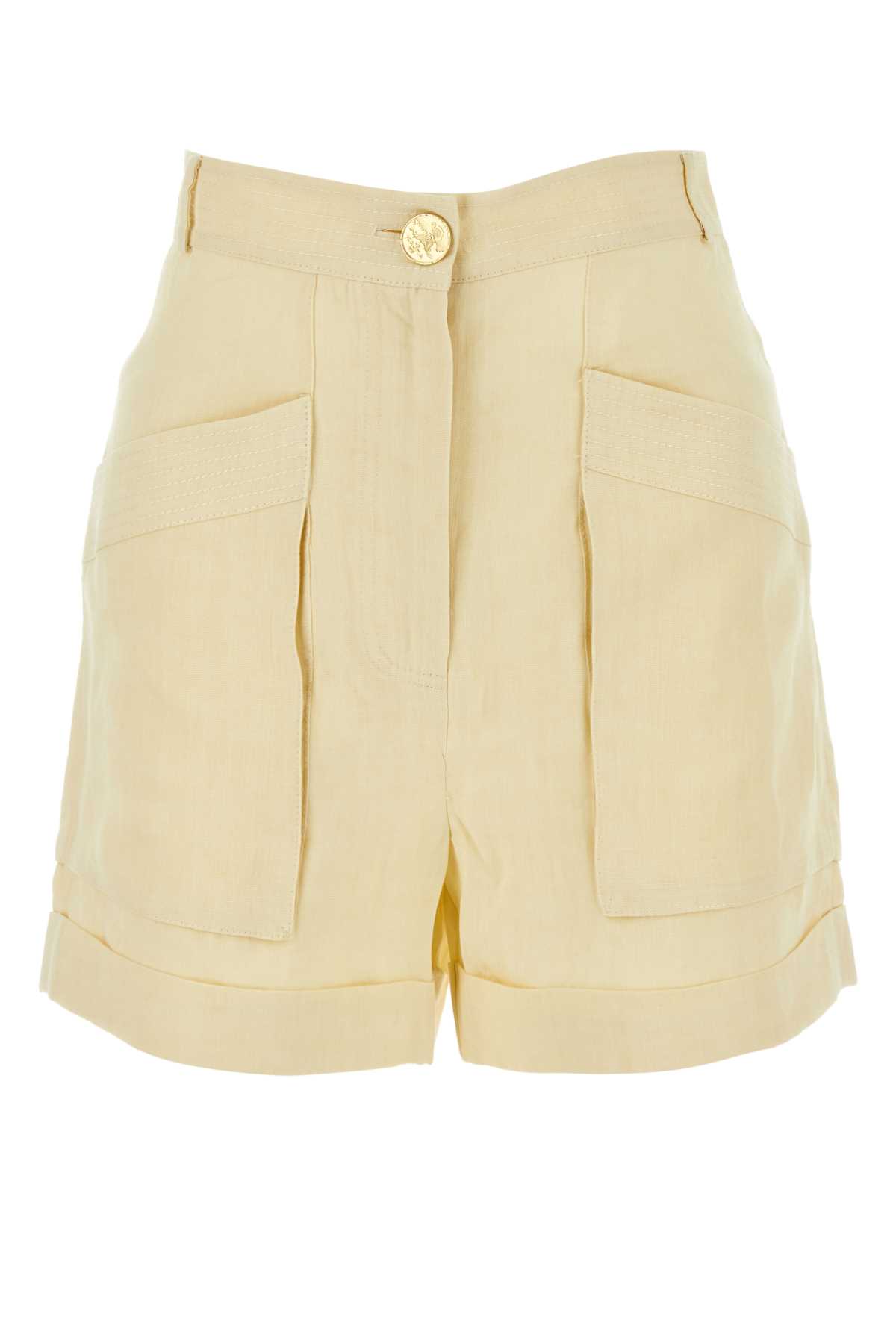 Ivory linen Ashraf shorts ASHRAF740 (LE KASHA / ショートパンツ ) | LE KASHA (ル カシャ)