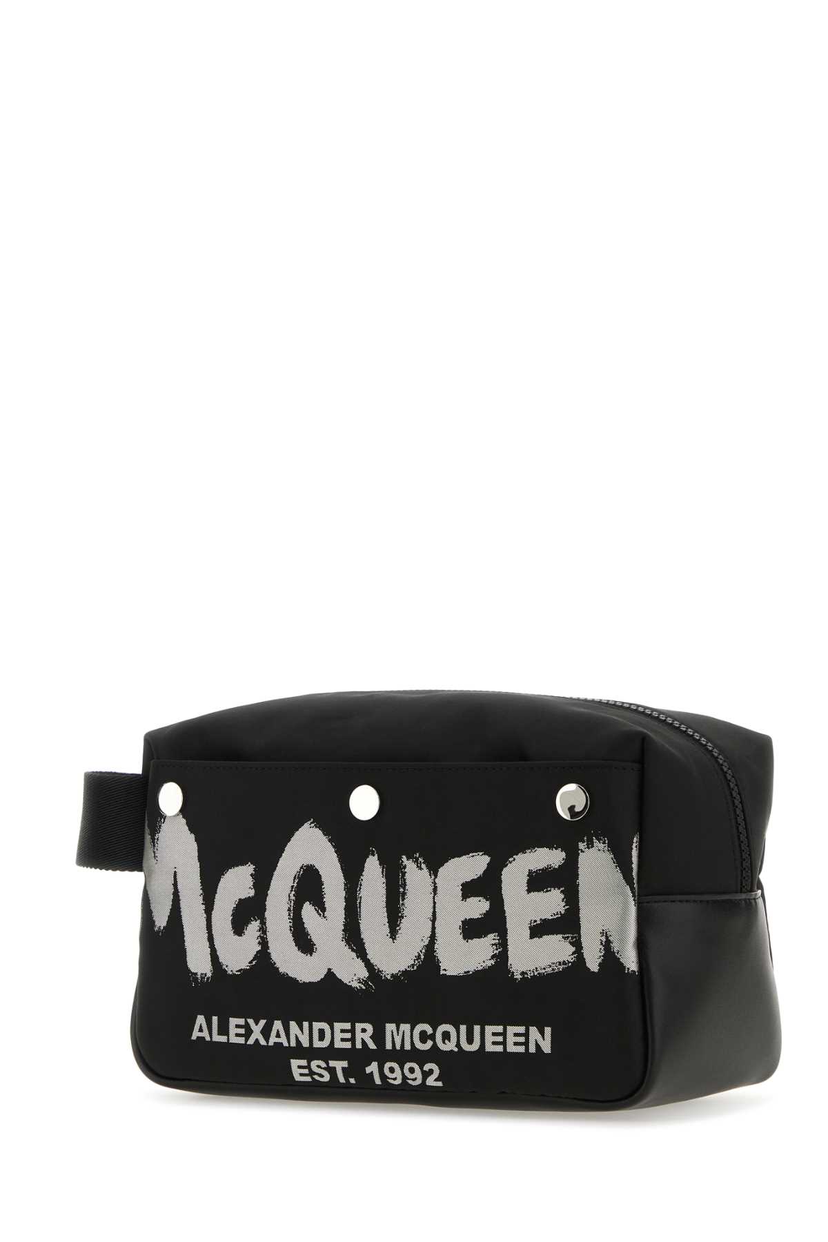 Black fabric McQueen Graffiti beauty case 7917731AAS31095 (Alexander McQUEEN / クラッチバッグ・ポーチ ) | Alexander McQUEEN (アレキサンダー・マックイーン)(1)