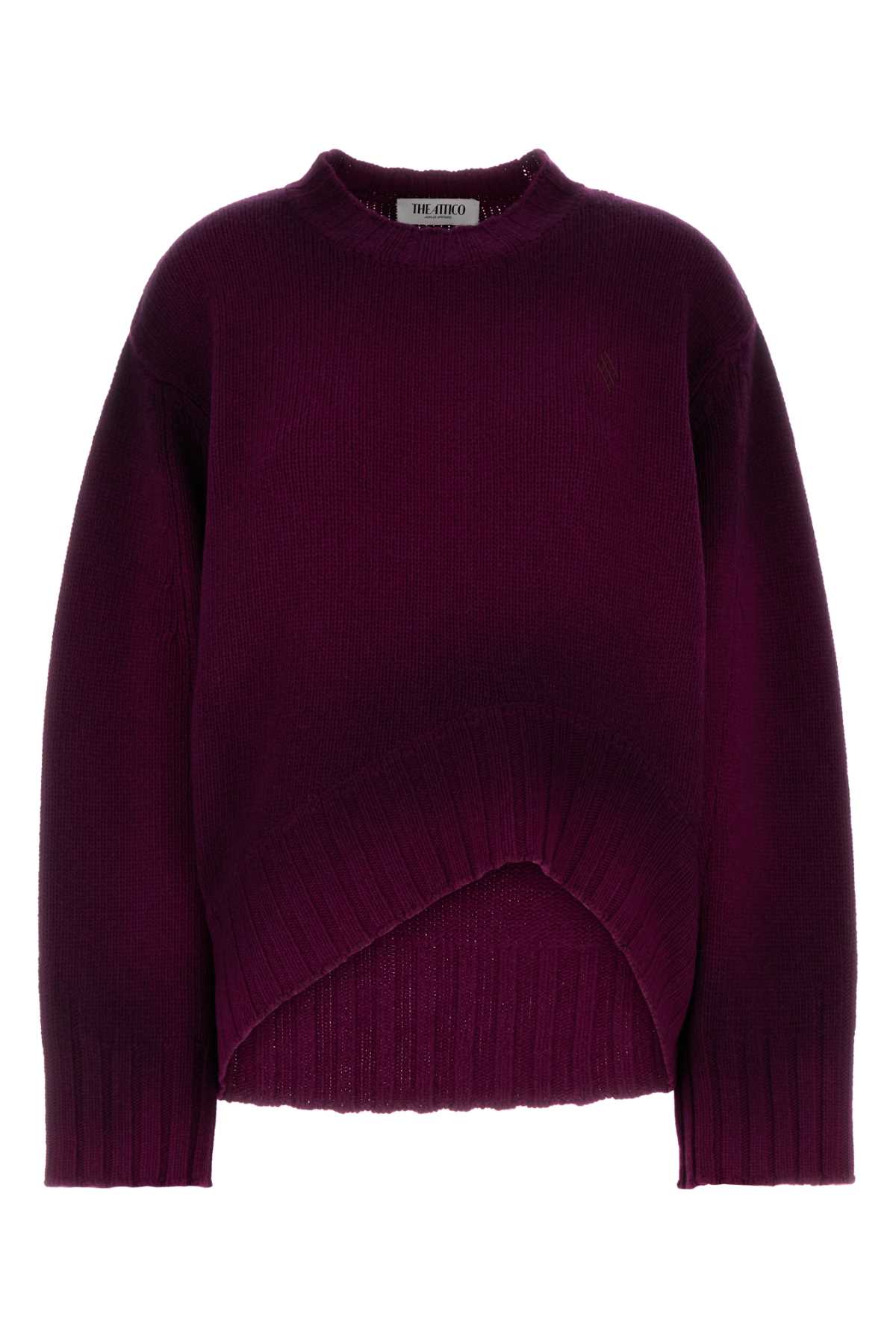 Tyrian purple wool blend oversize sweater 251WCK00126KWS008SP114 (THE ATTICO / ニット・セーター・カーディガン ) | THE ATTICO (ジ・アティコ)