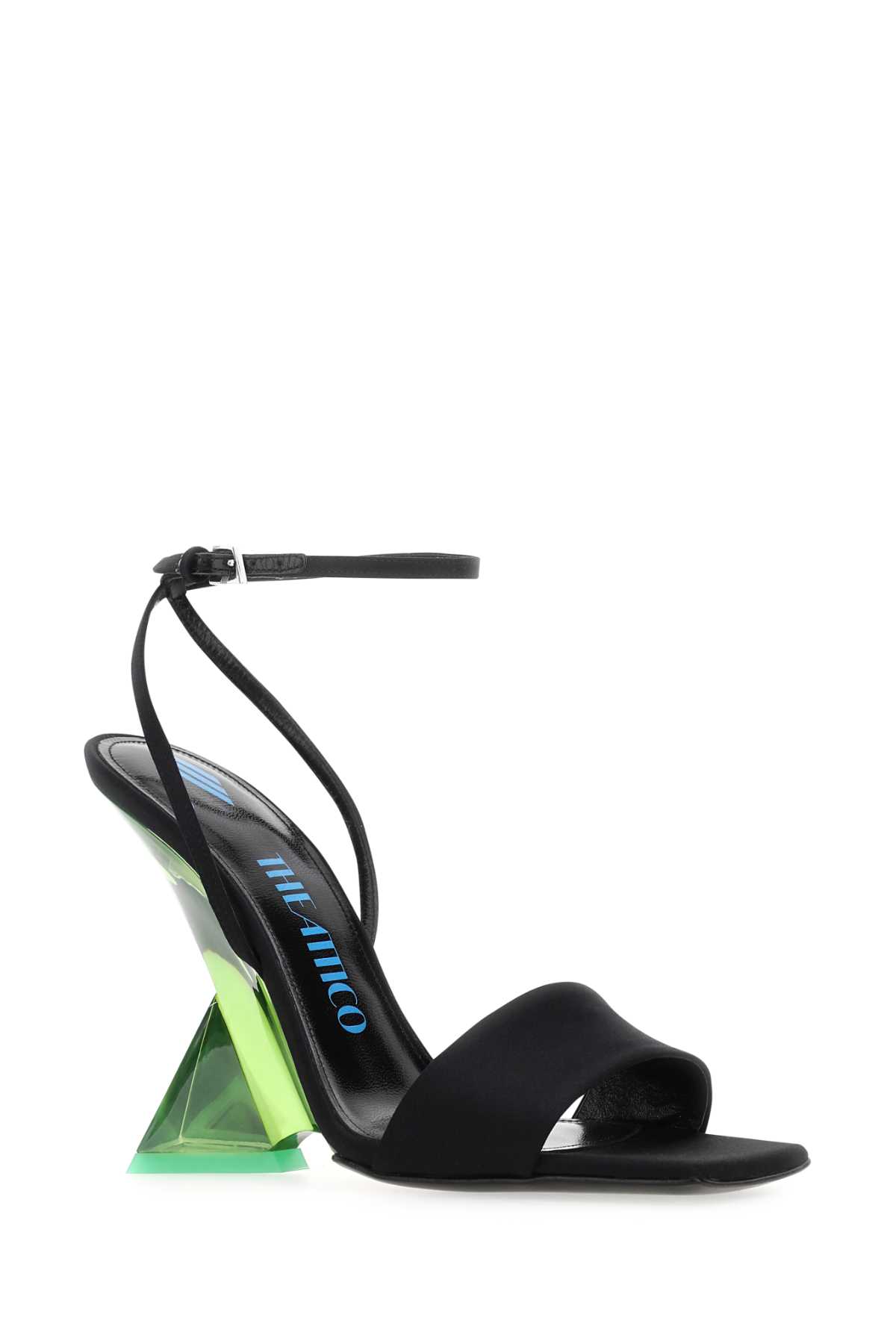 Black satin Cheope sandals 231WS513V015123 (THE ATTICO / サンダル ) | THE ATTICO (ジ・アティコ)(1)