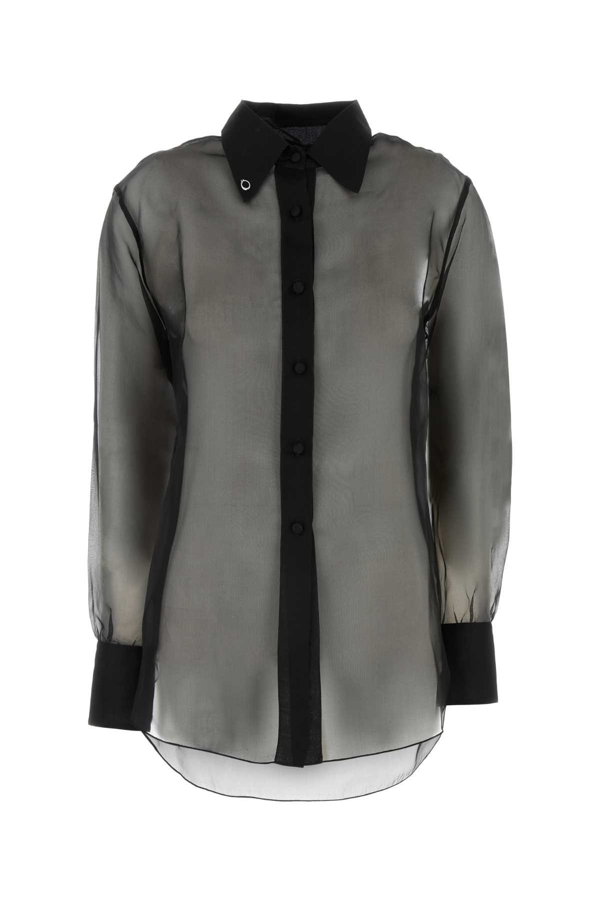 Black organza silk ODC143BLACK (Oséree / シャツ・ブラウス ) | Oséree (オスレー)