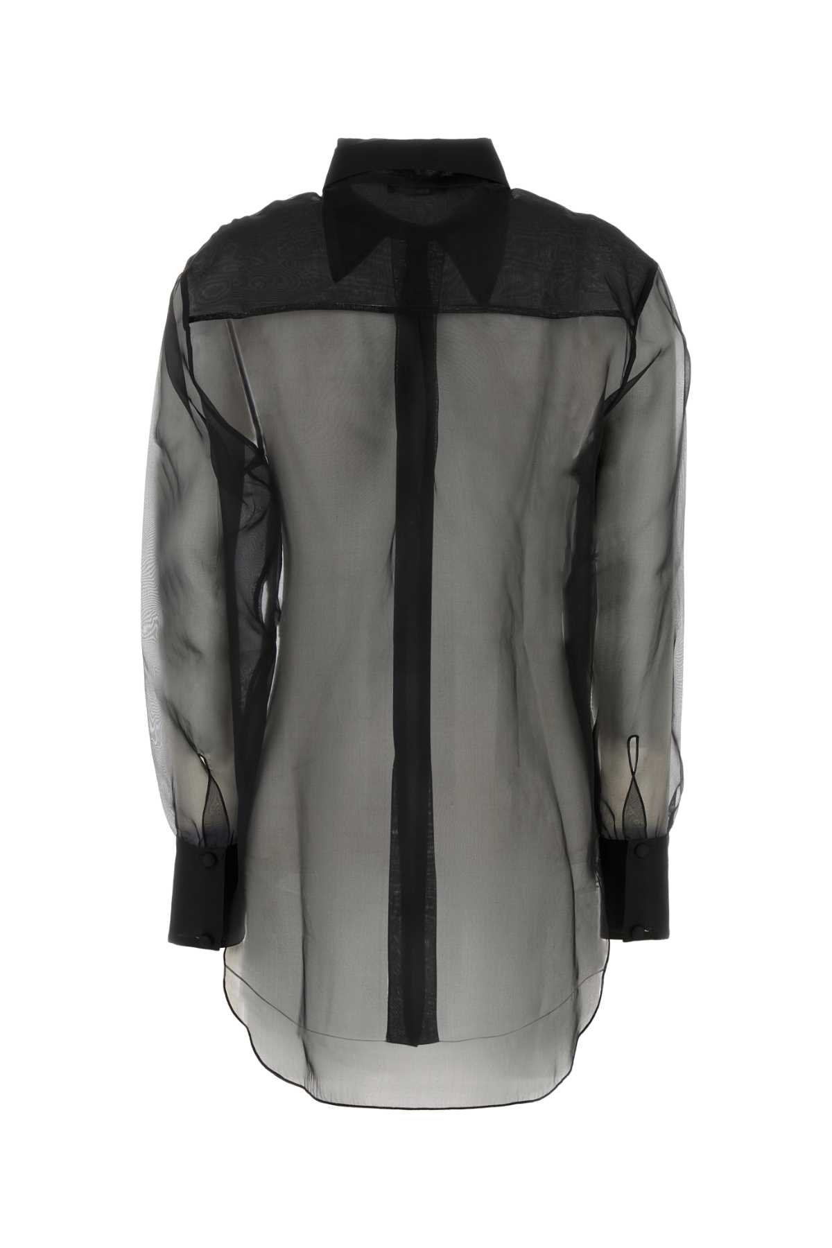 Black organza silk ODC143BLACK (Oséree / シャツ・ブラウス ) | Oséree (オスレー)(1)