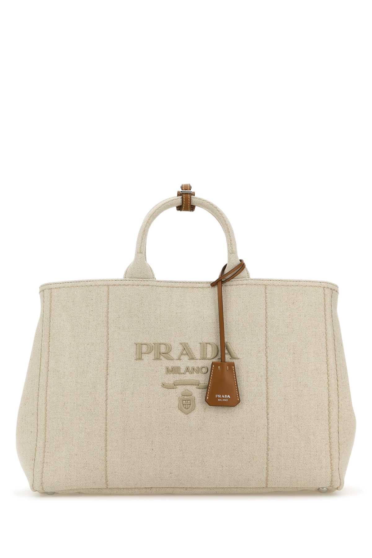 Sand canvas extra large Prada Jardinière shopping bag 2VG1312CX9F0018 (Prada / トートバッグ ) | Prada (プラダ)