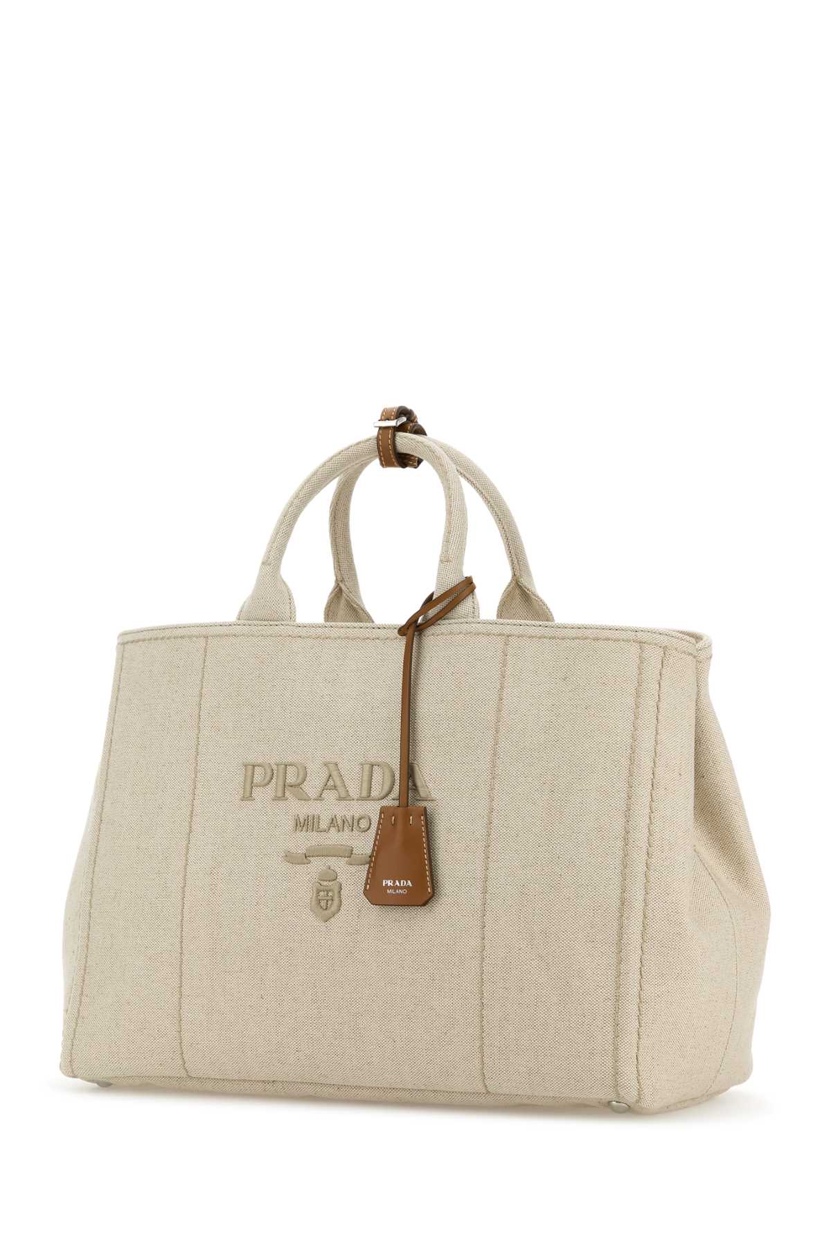 Sand canvas extra large Prada Jardinière shopping bag 2VG1312CX9F0018 (Prada / トートバッグ ) | Prada (プラダ)(1)