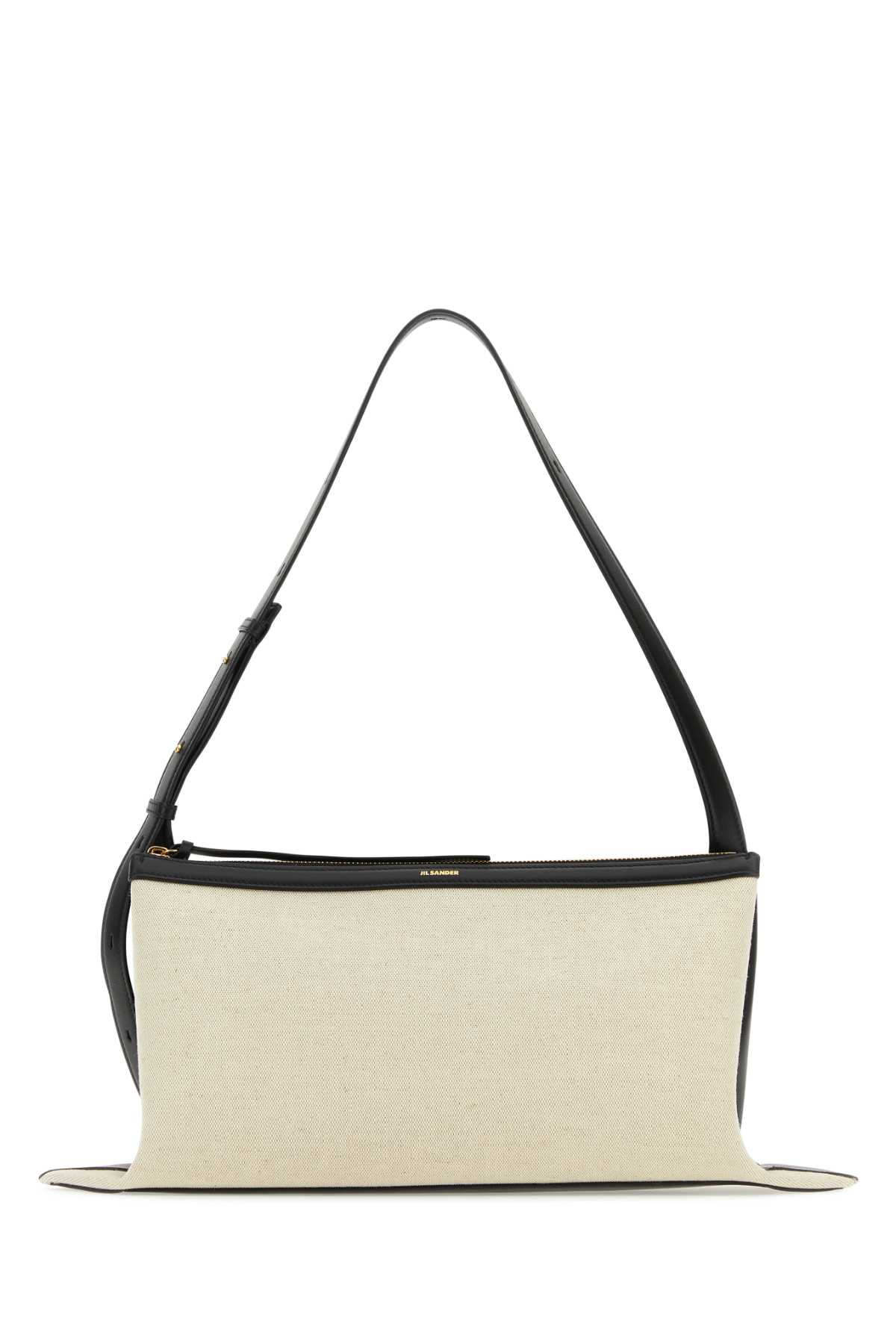 Two-tone canvas and leather medium Empire shoulder bag J07WD0052P4918280 (Jil Sander / ハンドバッグ・ショルダーバッグ ) | Jil Sander (ジルサンダー)